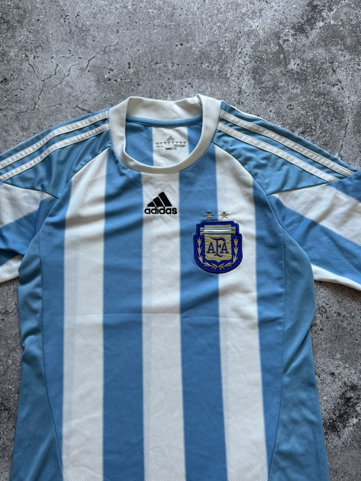 Adidas 🔥ADIDAS ARGENTINA 2010 2011 HOME FOOTBALL SOCCER JERSEY TEE Size US S / EU 44-46 / 1 - 5 Thumbnail