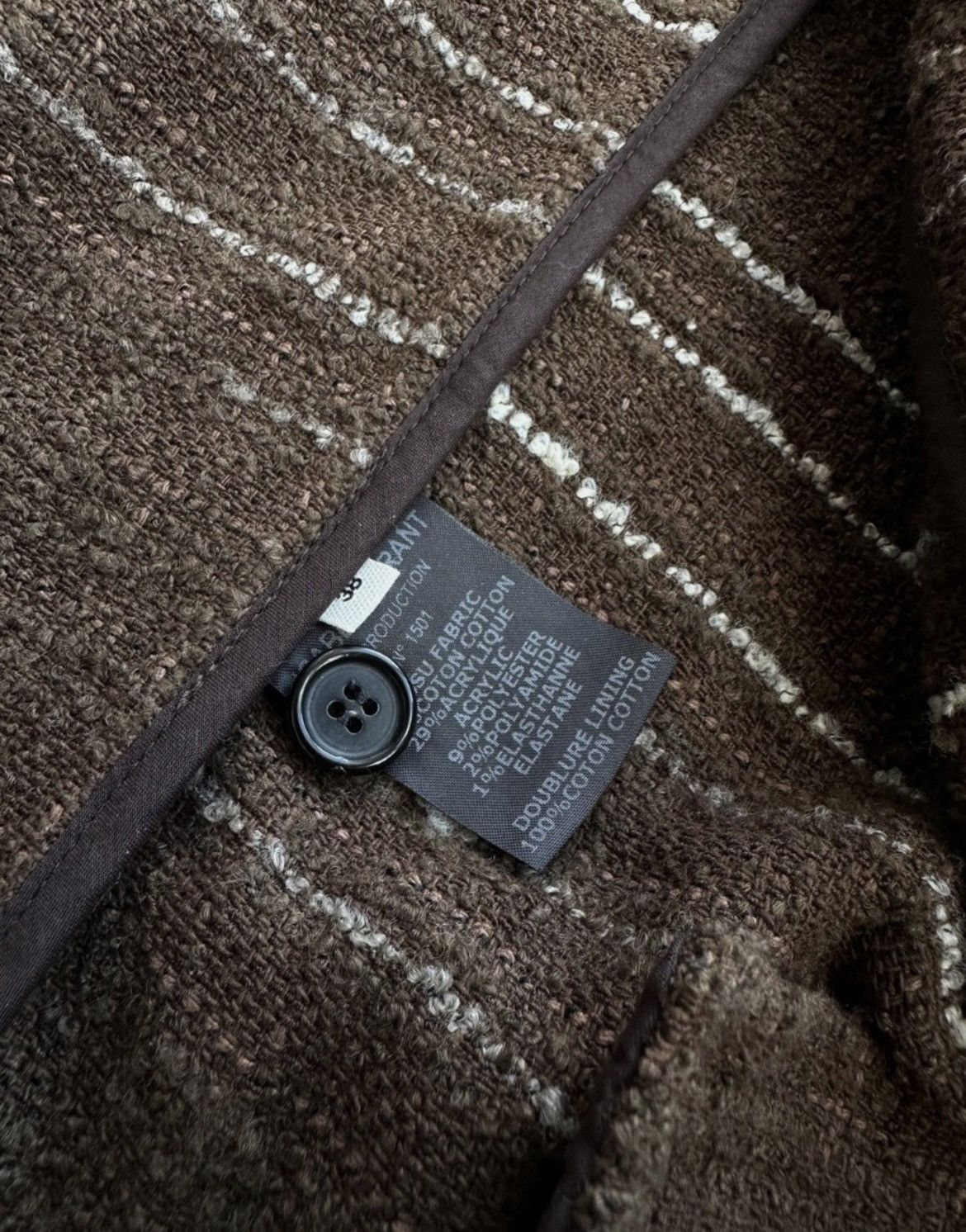 Isabel Marant Etoile Isabel Marant Étoile Tweed Jacket Brown Raw Edge Sz M Size M / US 6-8 / IT 42-44 - 3 Thumbnail