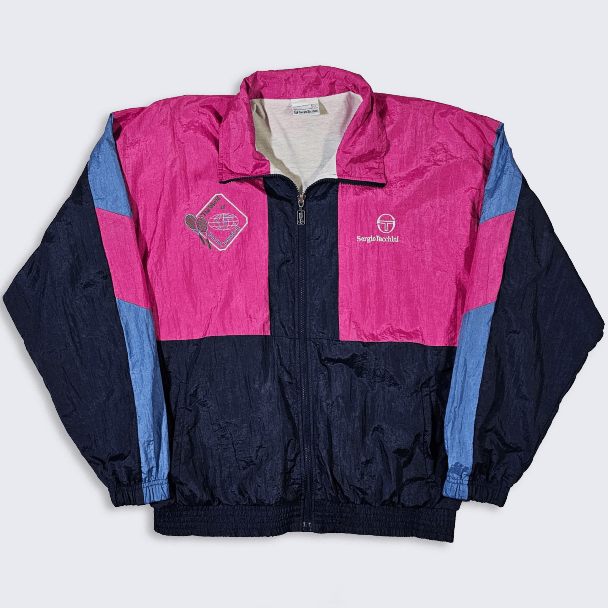 Sergio Tacchini Sergio Tacchini 90s Tennis Champions Windbreaker Jacket Size US M / EU 48-50 / 2 - 1 Thumbnail