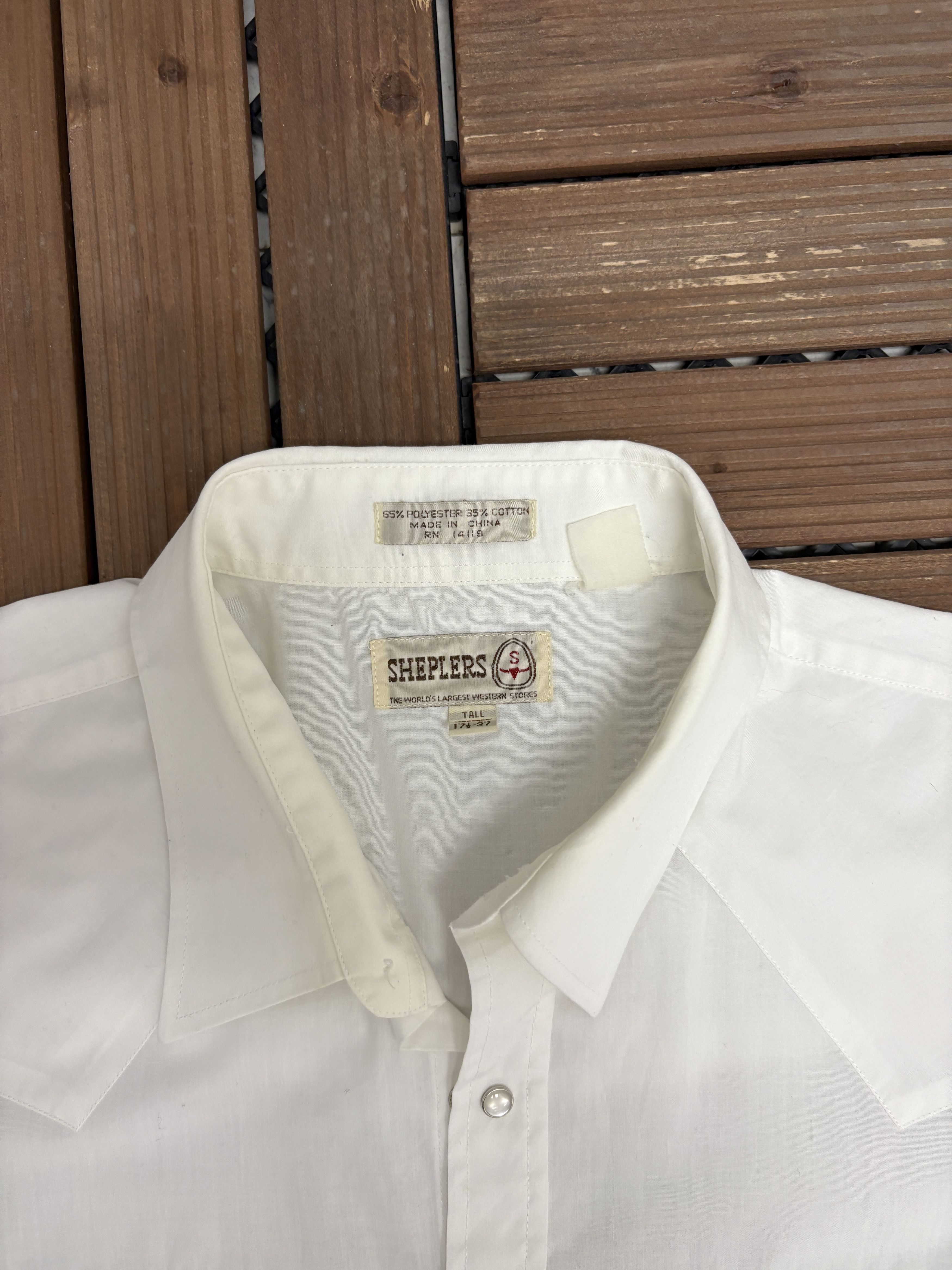 Vintage Sheplers White Western Button Down Vintage Shirt Size US XL / EU 56 / 4 - 5 Thumbnail