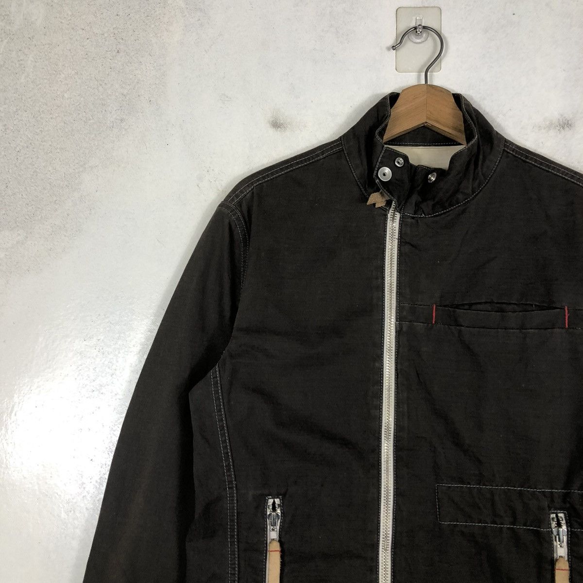 Japanese Brand 📌CROPPED BIKER JACKET ZIPPER BALL Size US M / EU 48-50 / 2 - 9 Thumbnail