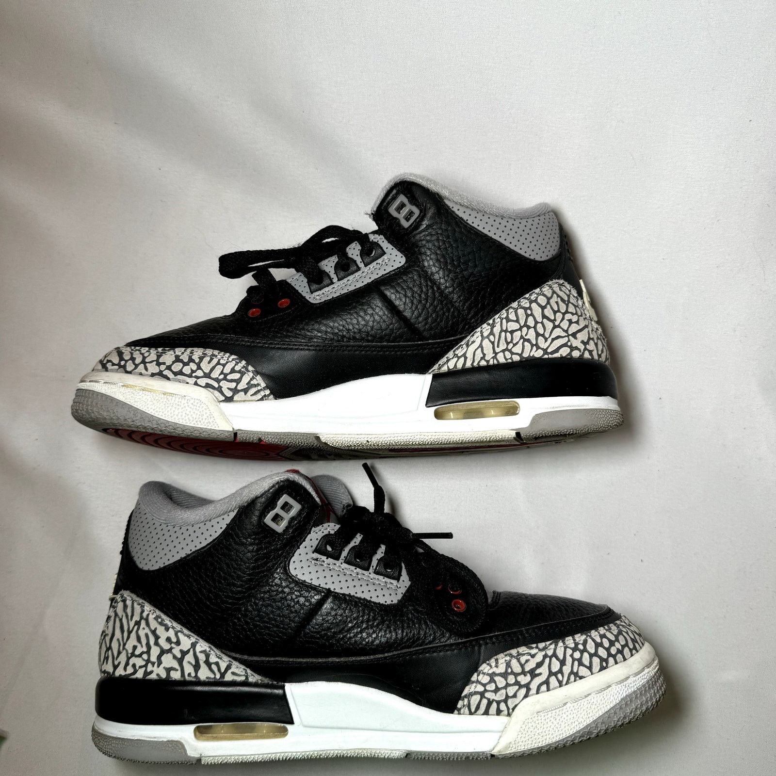 Jordan Brand × Nike Size 6.5 - Nike Air Jordan 3 Retro OG BG Black Cement 2018 Size US 6.5 / EU 39-40 - 3 Thumbnail