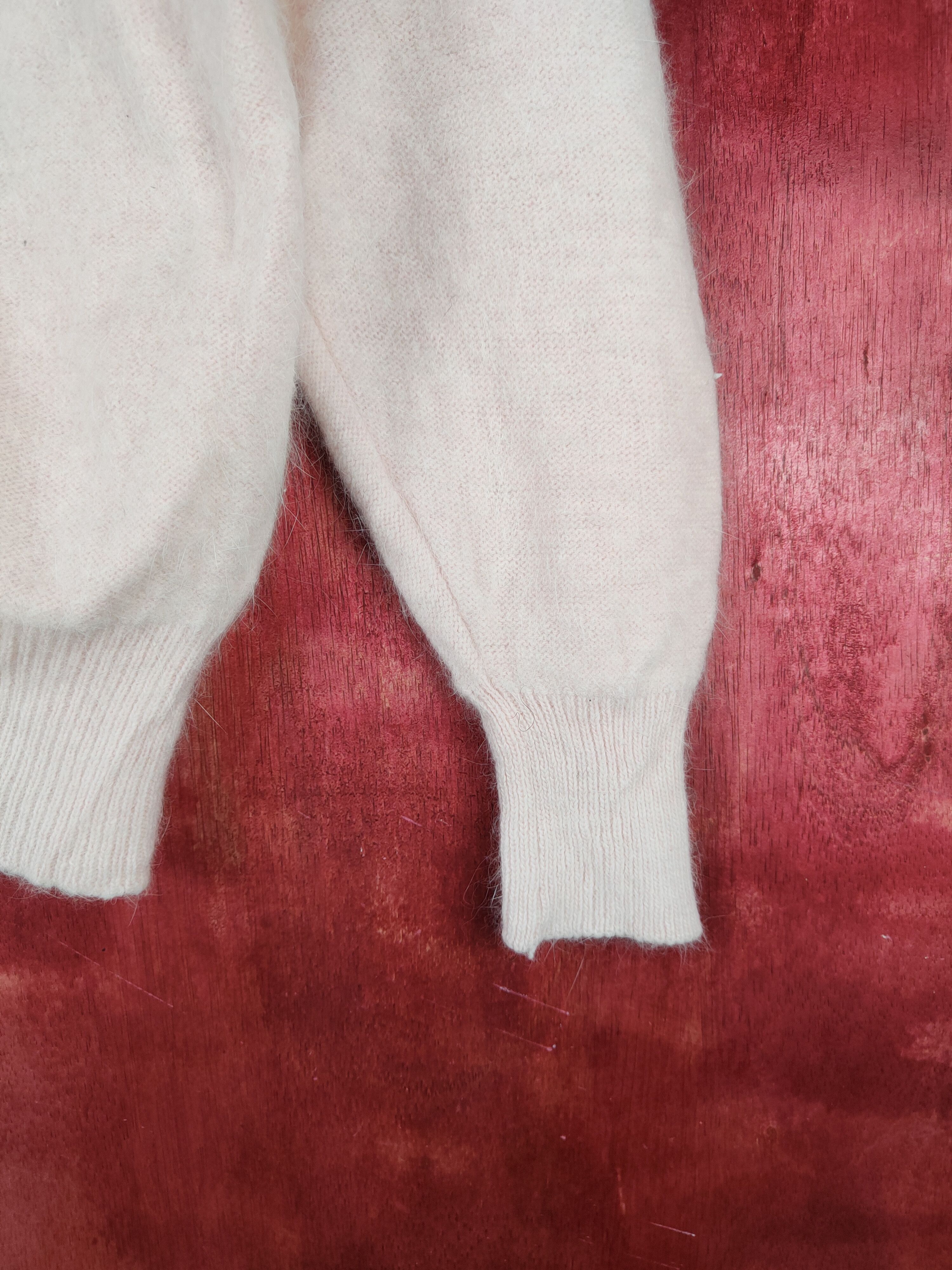 Homespun Knitwear × Japanese Brand Japanese Brand Pink Fur Mohair Knitwear Cardigan #S2070 Size S / US 4 / IT 40 - 6 Thumbnail