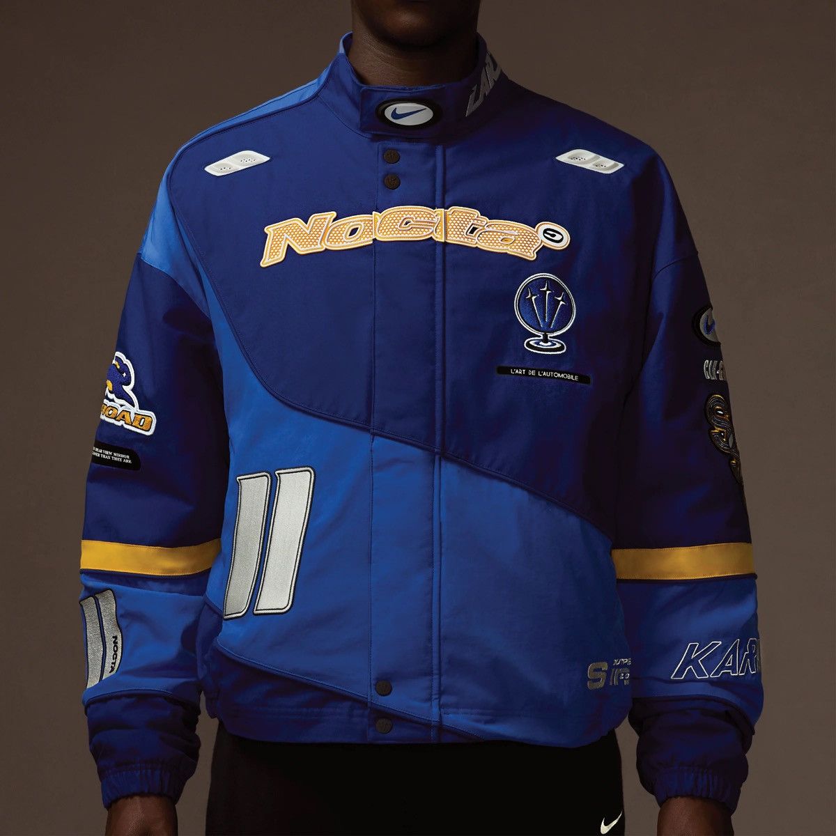 Drake × Nike Nike x NOCTA L'Art Racing Jacket Deep Royal Blue/Racer ...