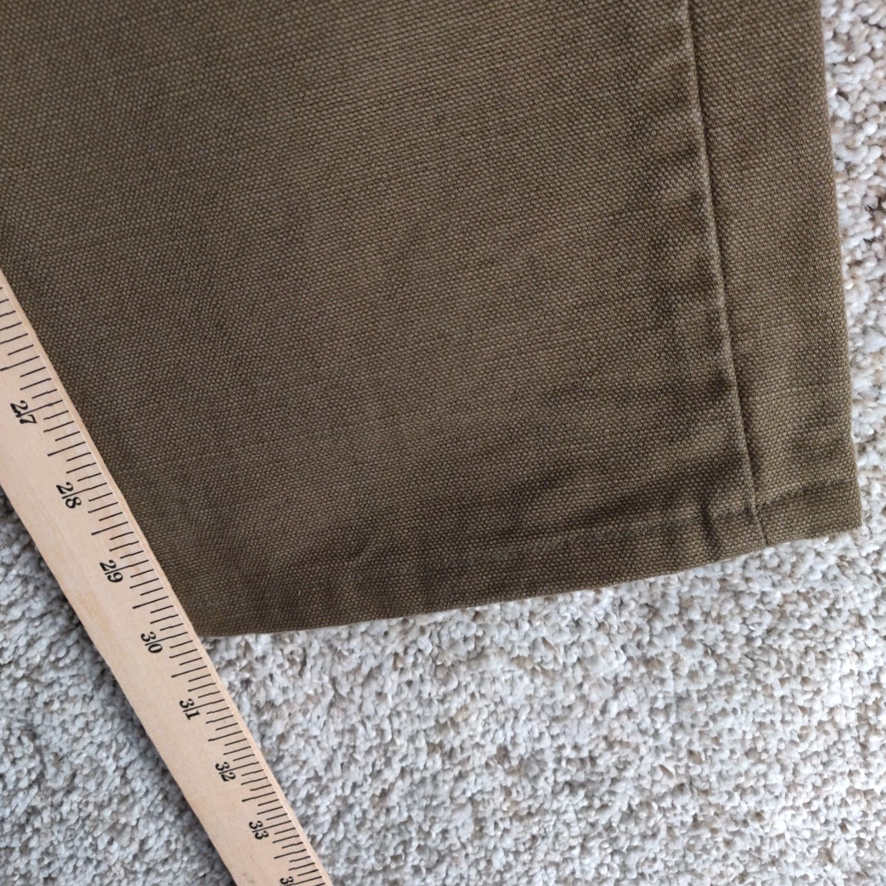 Freenote Cloth Freenote Cloth Workwear Chino Pants Mens 33 Slim Straight 14oz Tan Cotton Canvas Front Flat 5-Pocket USA Vintage No Size US 33 - 5 Thumbnail