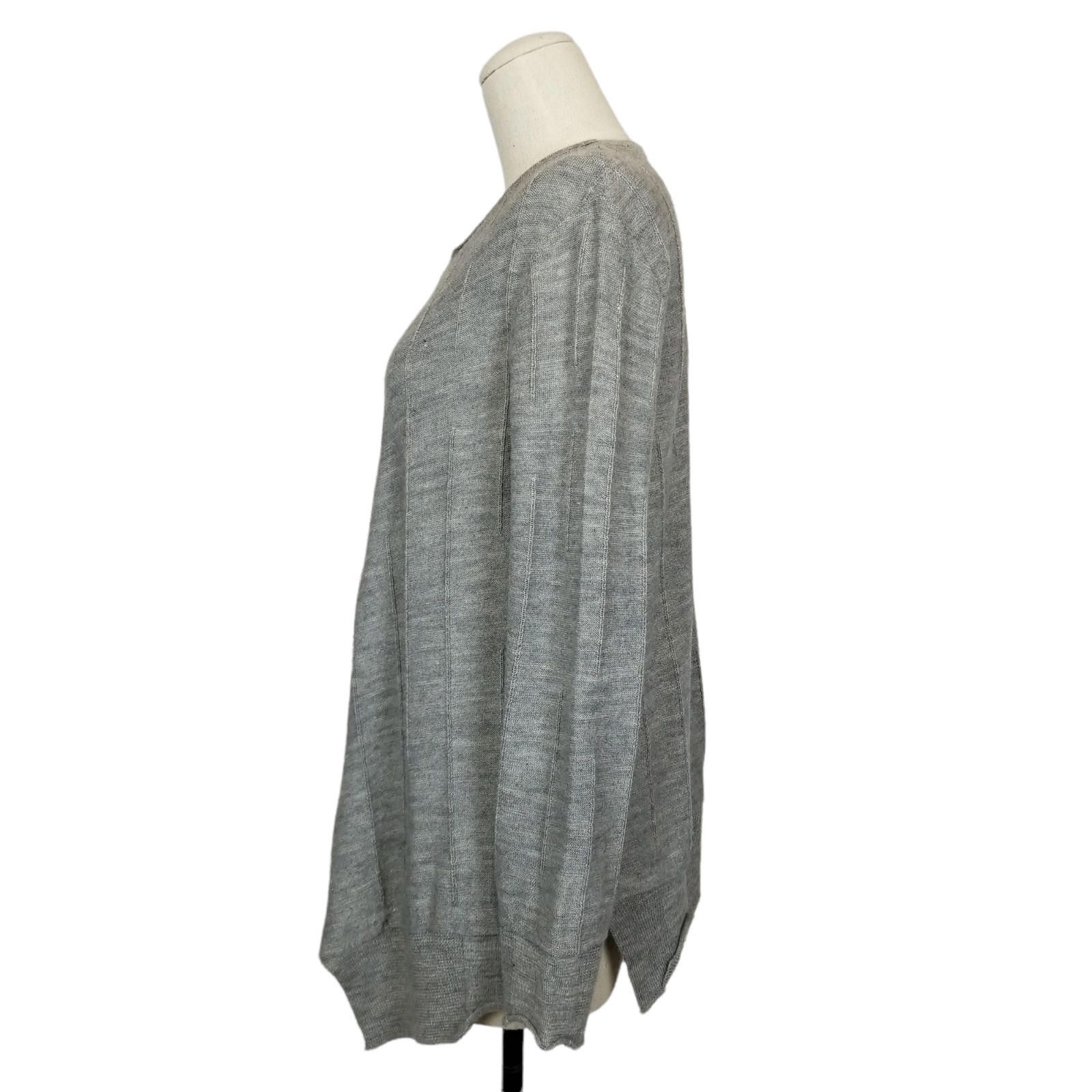 Other Ischiko Asymmetrical Wool Blend Sweater Gray Sz 0 Size S / US 4 / IT 40 - 4 Thumbnail