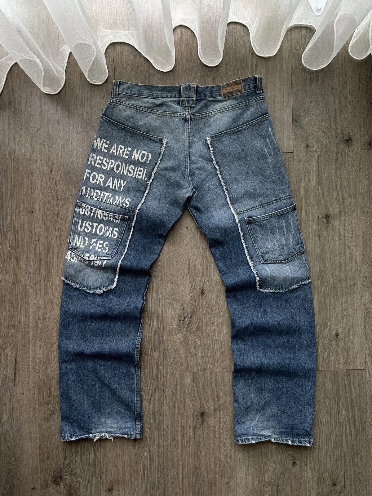 Japanese Brand × Vintage Vintage Japanese DJ Doringo Jeans Wear Denim Pocket Pants Size US 34 / EU 50 - 10 Thumbnail