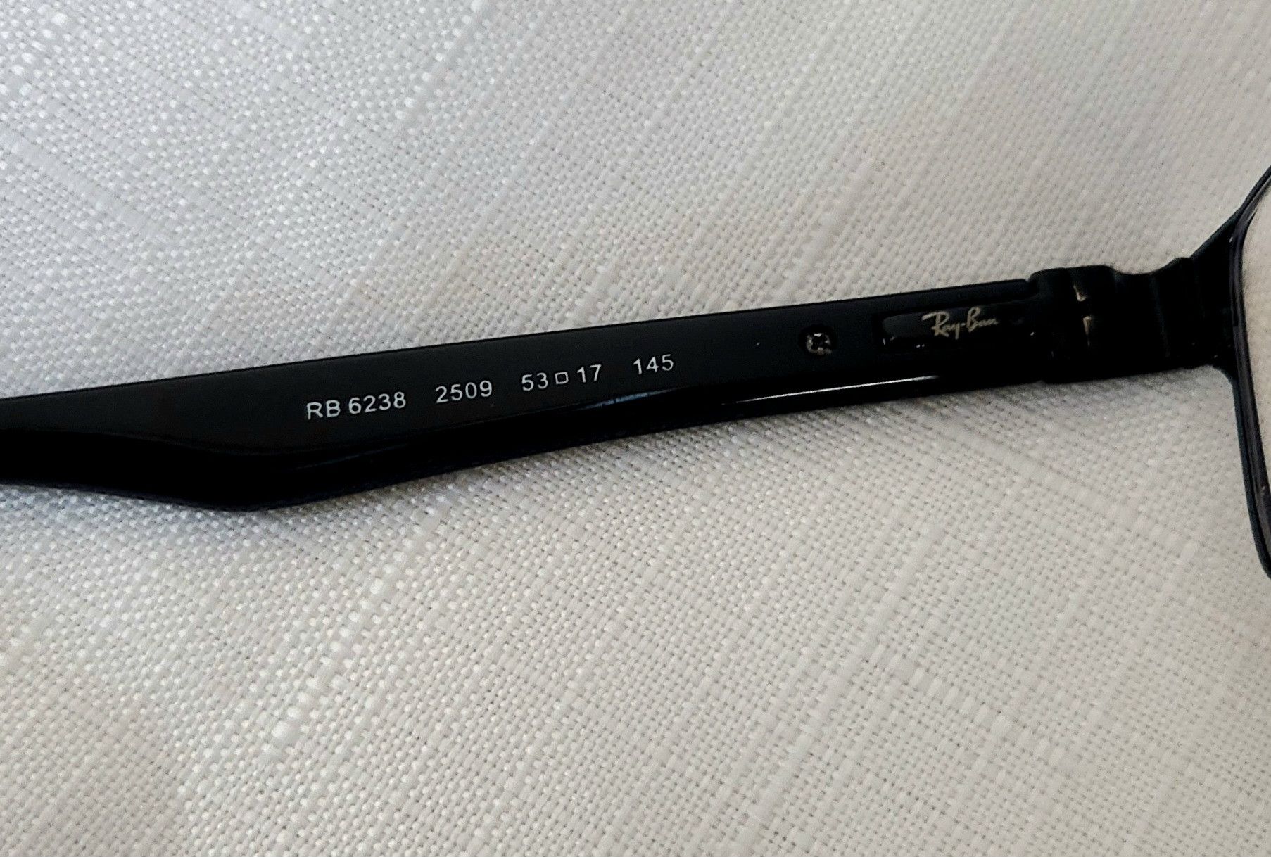Designer × RayBan Ray-Ban Eyeglasses RB 6238 2509 Polished Black Square Frame Size ONE SIZE - 9 Thumbnail