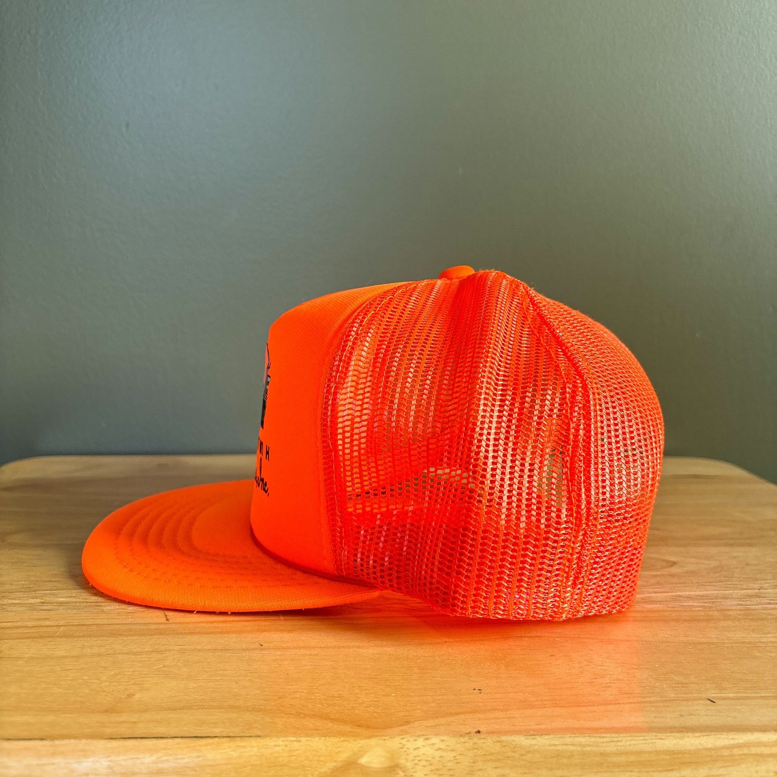 Yupong Vintage Jones & Sons Truck Orange Mesh Trucker Snapback Hat Size ONE SIZE - 5 Thumbnail