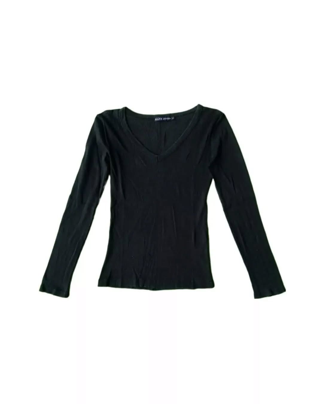 Lauren Ralph Lauren × Polo Ralph Lauren × Ralph Lauren Ralph Lauren Black Woman Longsleeve Size L / US 10 / IT 46 - 1 Thumbnail