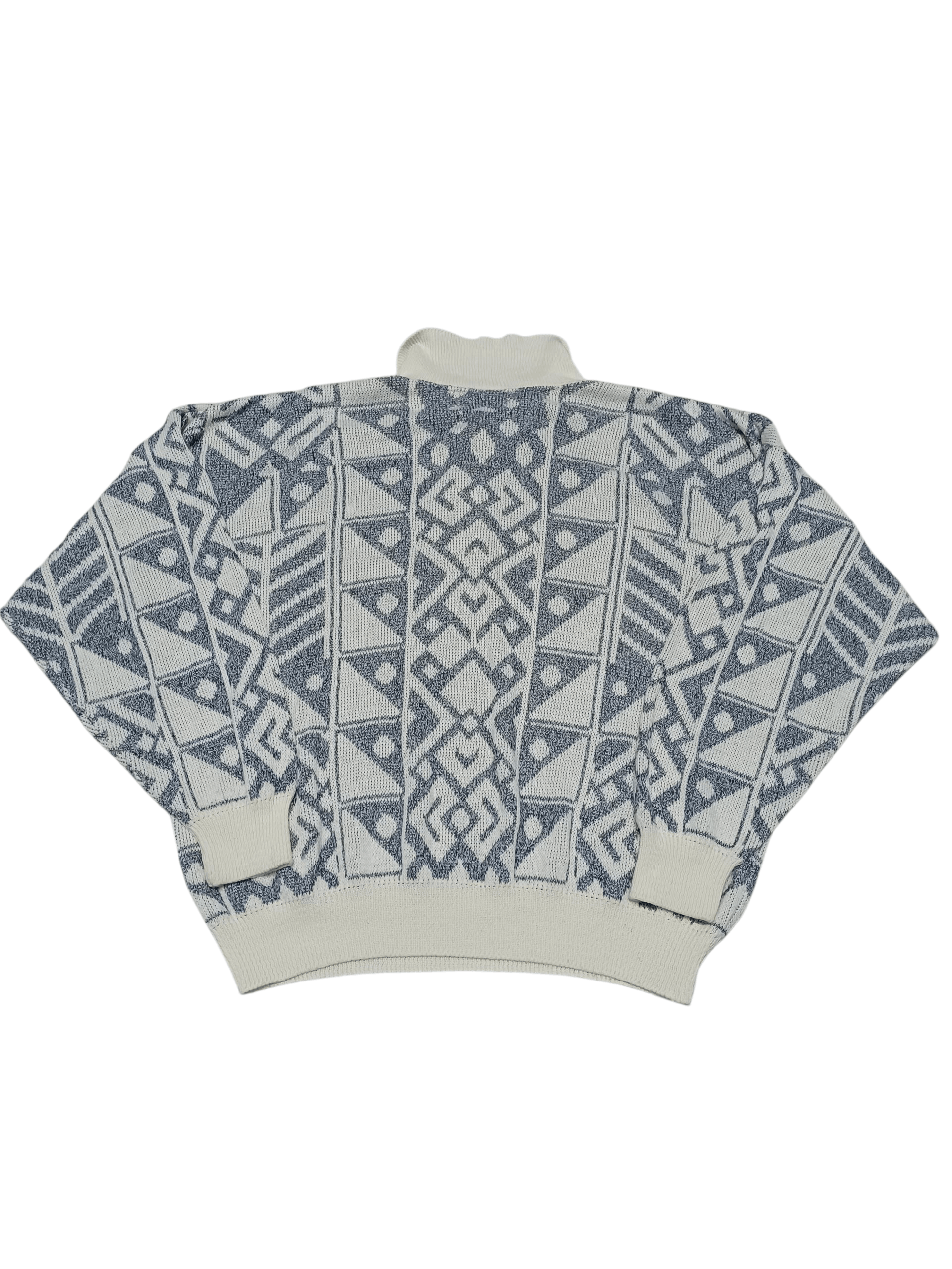 Other VINTAGE 90S MADE IN UK AVANT GARDE 1/3 SWEATER Size US XL / EU 56 / 4 - 3 Thumbnail