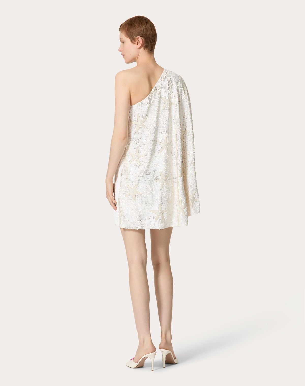 Valentino o1s1wg110525 Tulle Embroidered Short Dress in Multicolor Size S / US 4 / IT 40 - 4 Thumbnail
