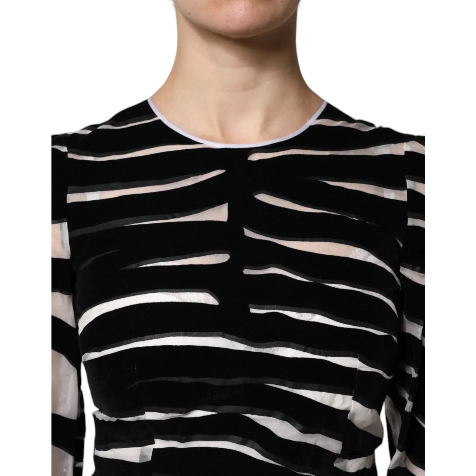 Dolce & Gabbana NWT DOLCE & GABBANA Runway Zebra Print Mini Dress Black 42 Size M / US 6-8 / IT 42-44 - 3 Thumbnail