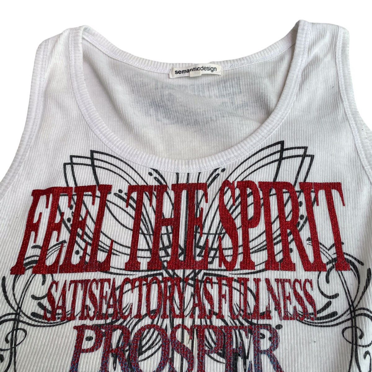 Beauty Beast × If Six Was Nine × Le Grande Bleu (L.G.B.) 2000's Semantic Design Poem Tanktop Size US M / EU 48-50 / 2 - 2 Thumbnail