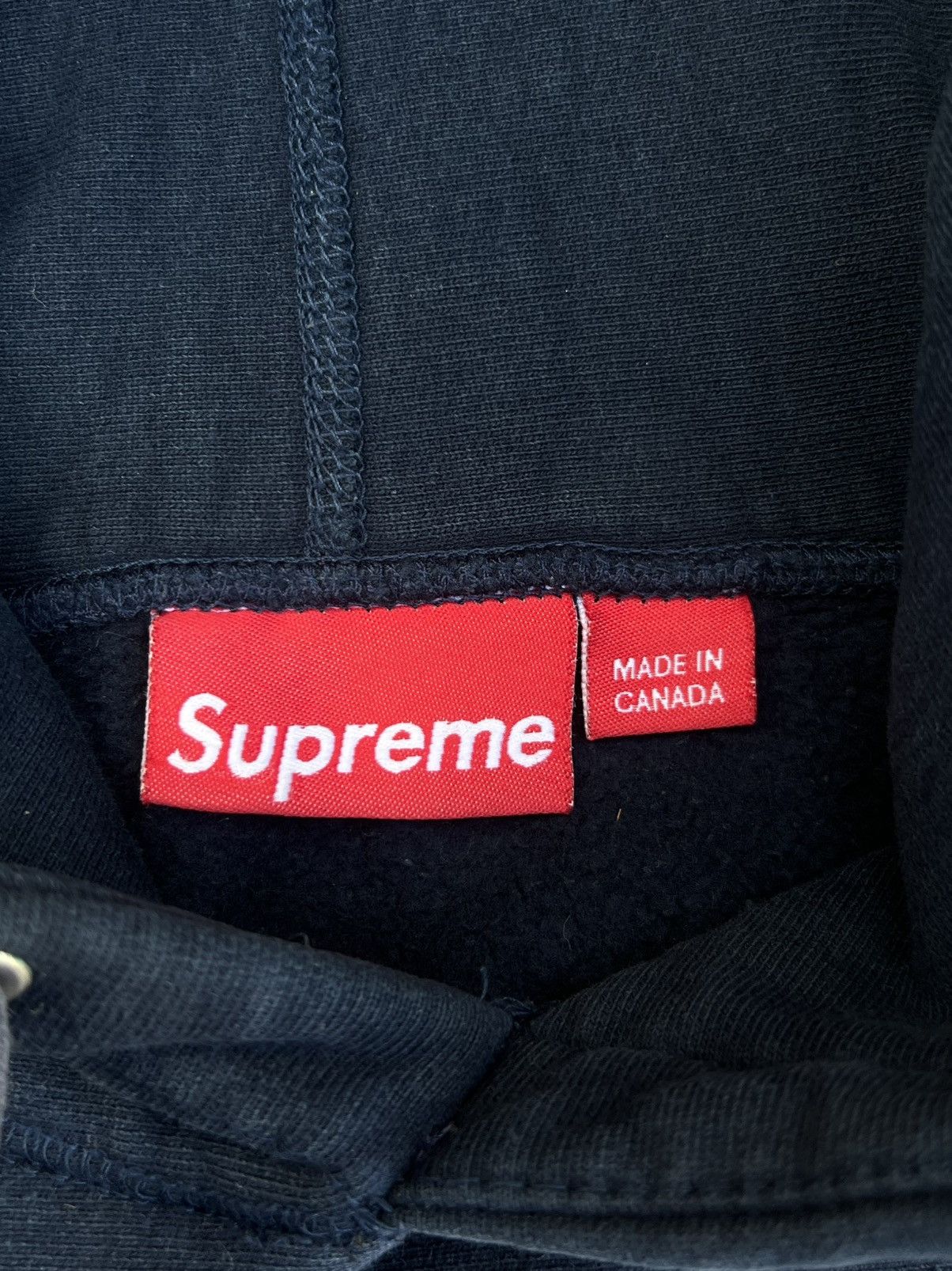 Supreme Vintage Navy Blue Box Logo Supreme (Bogo hoodie) Size US M / EU 48-50 / 2 - 4 Thumbnail