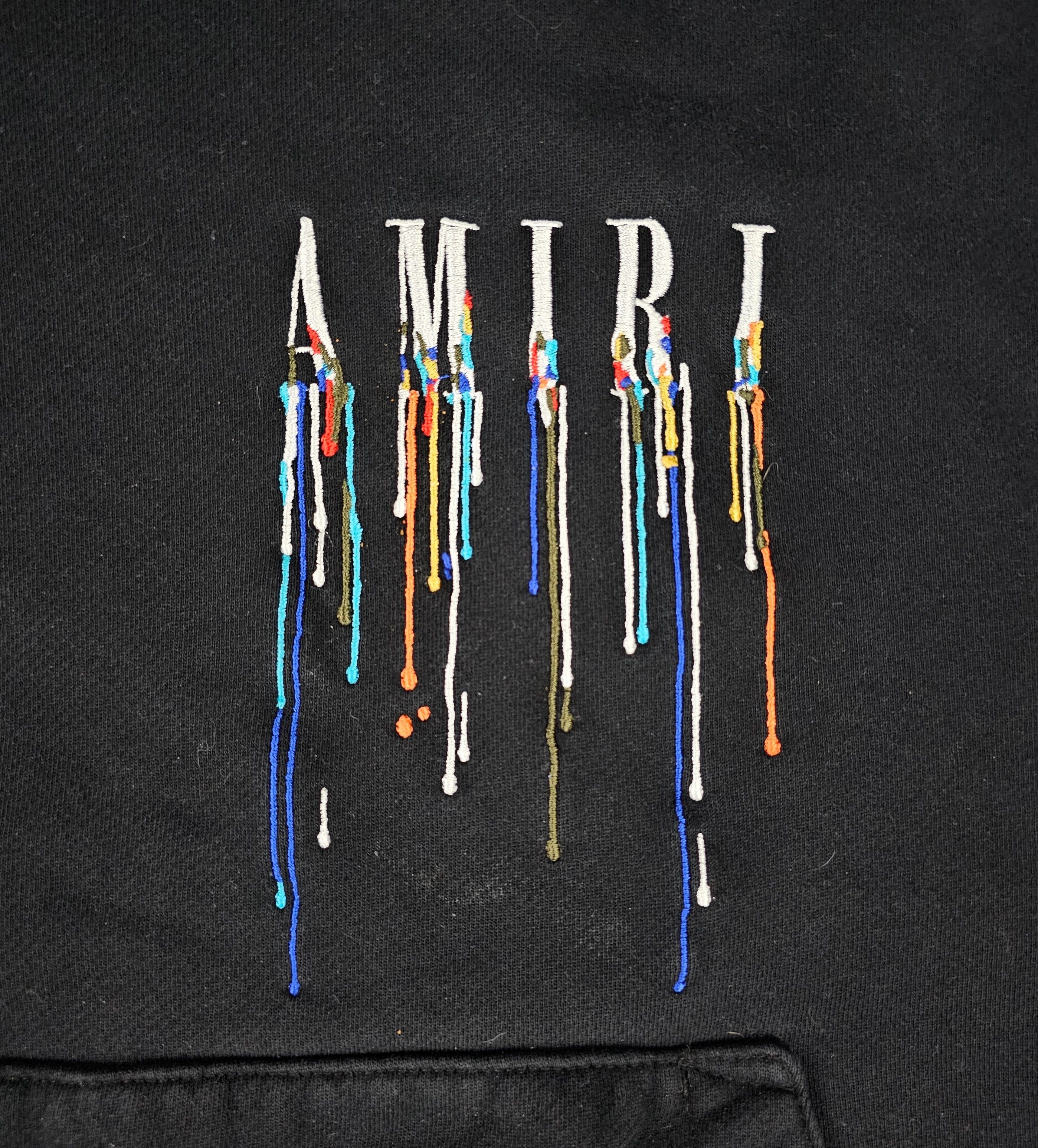 Amiri AMIRI Embroidered Paint Drip Core Logo Hoodie Pre-owned Size US XL / EU 56 / 4 - 3 Thumbnail