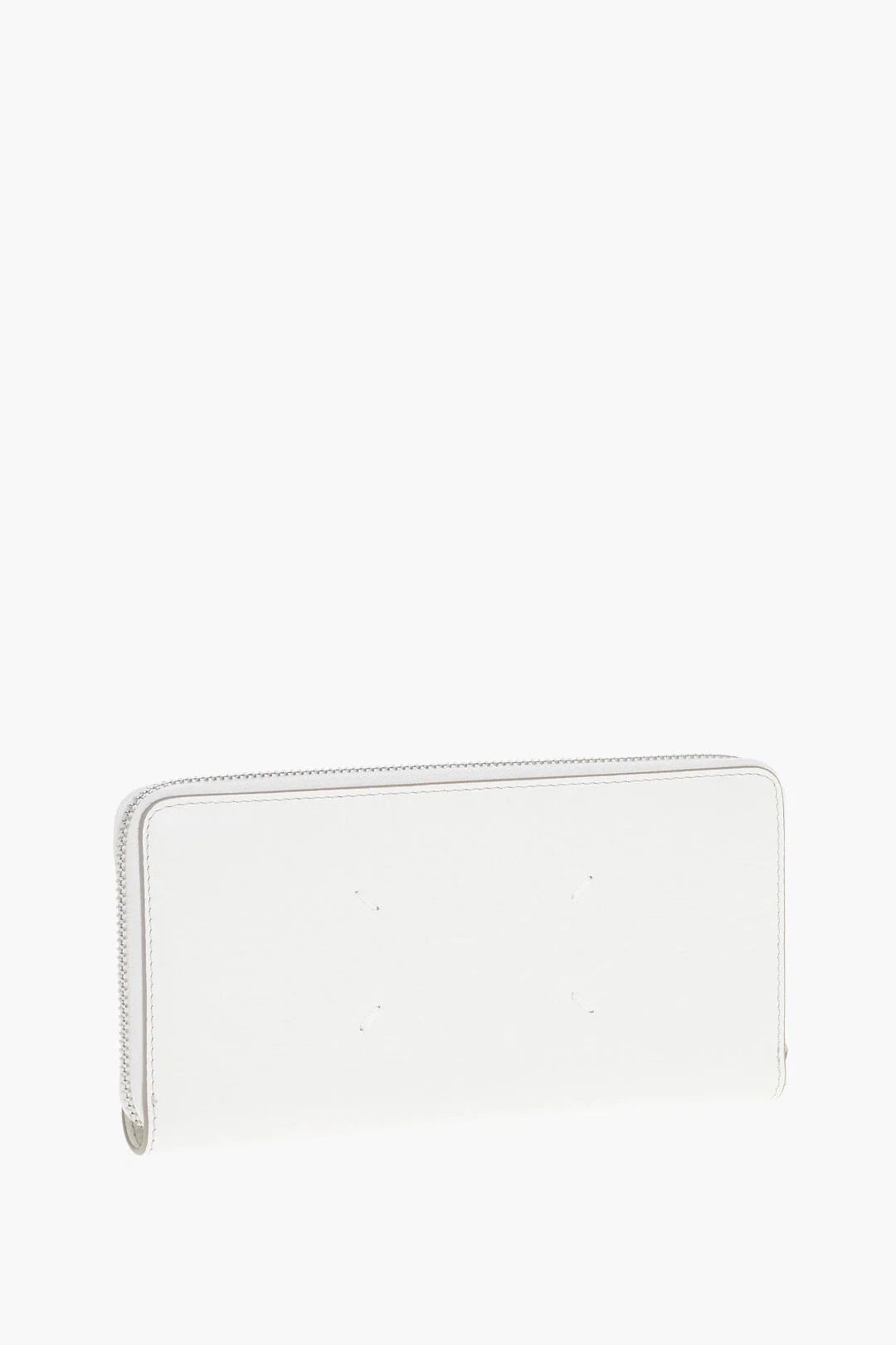 Maison Margiela og1mm0426 Size: OS / Hammered Leather Wallet in White Size ONE SIZE - 2 Thumbnail