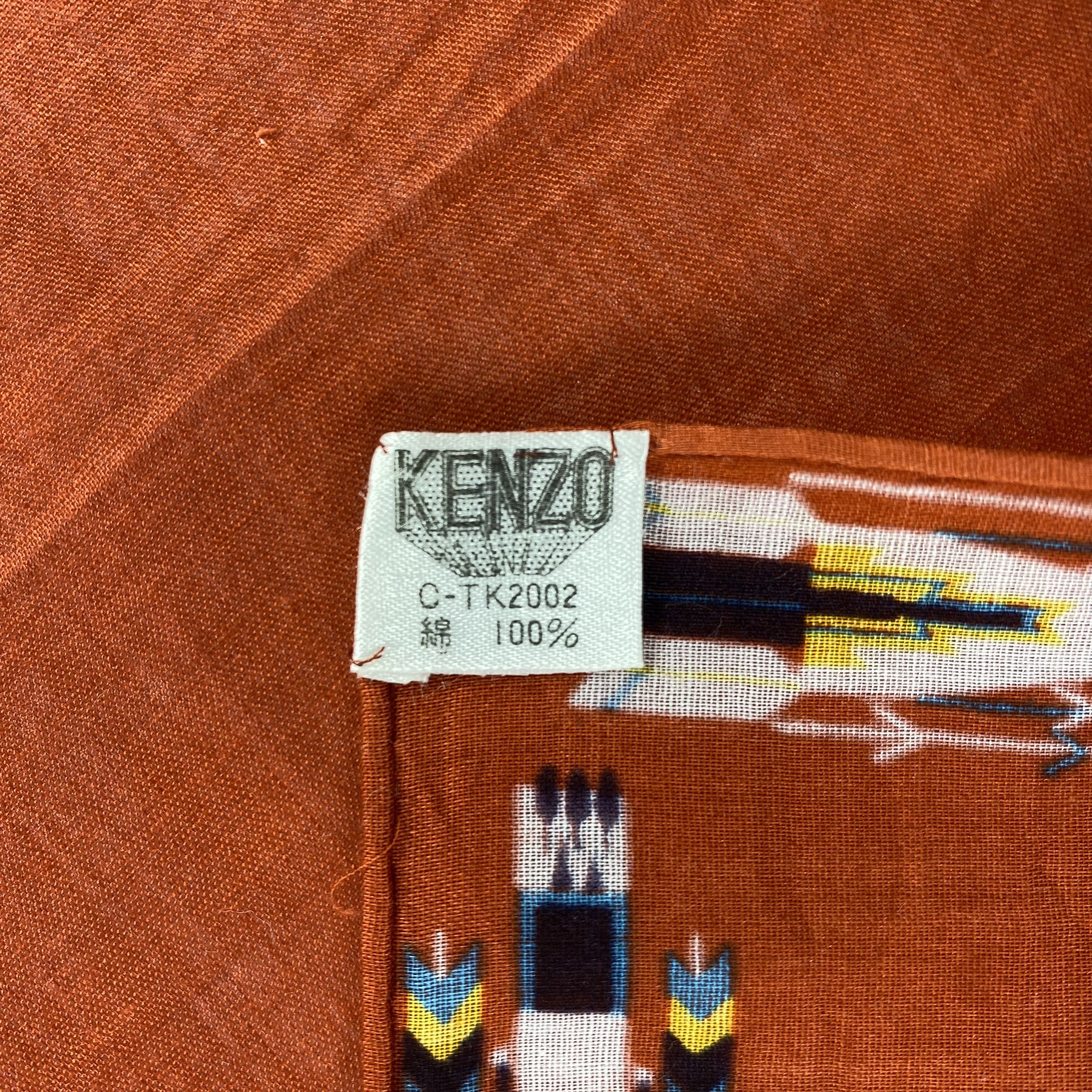 Kenzo × Vintage Kenzo Bandana/ Handkerchief / Neckerchief-P1787 Size ONE SIZE - 5 Thumbnail