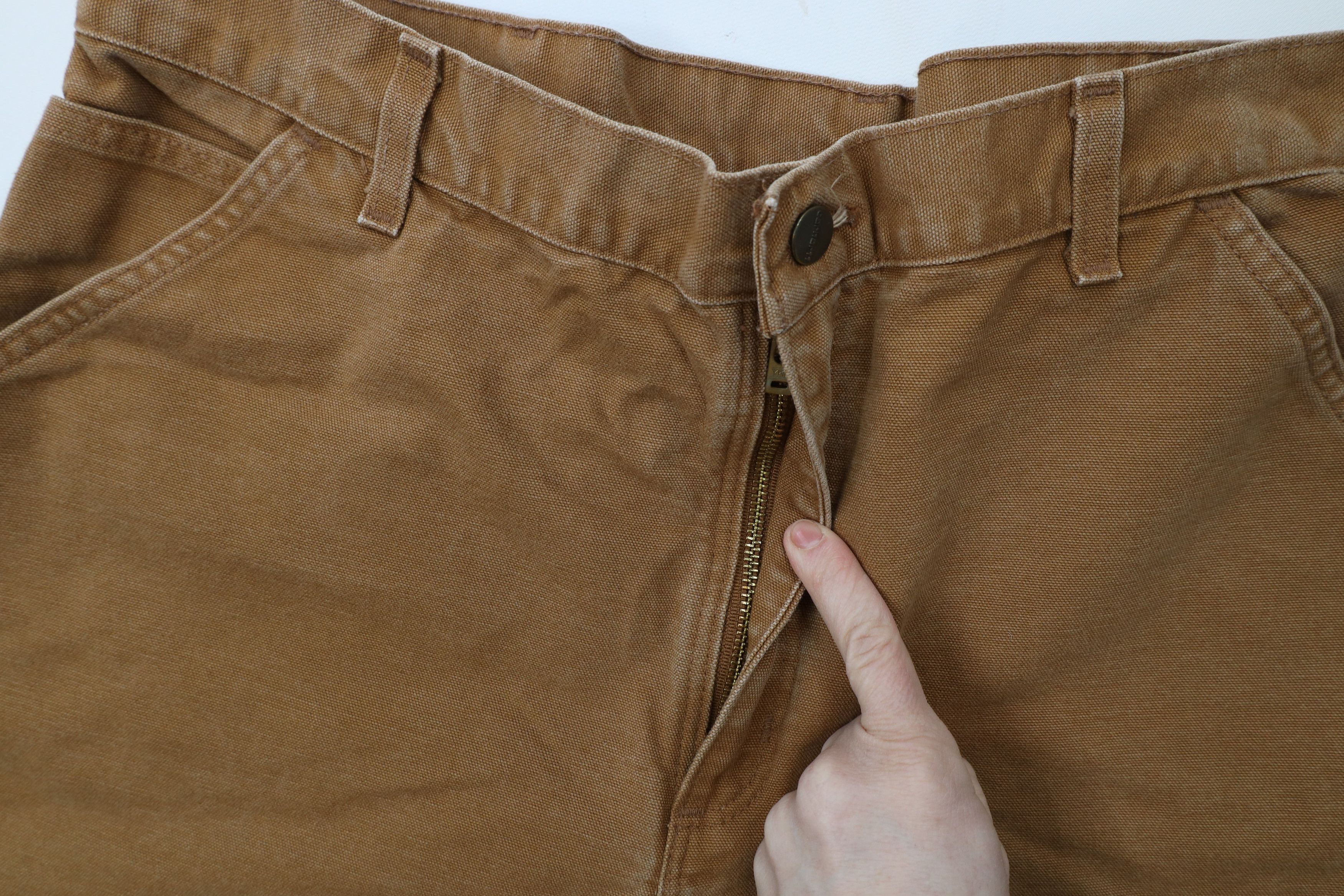 Carhartt × Vintage Vintage Carhartt Dungaree Wide Leg Canvas Pants Duck Brown Size US 38 / EU 54 - 5 Thumbnail