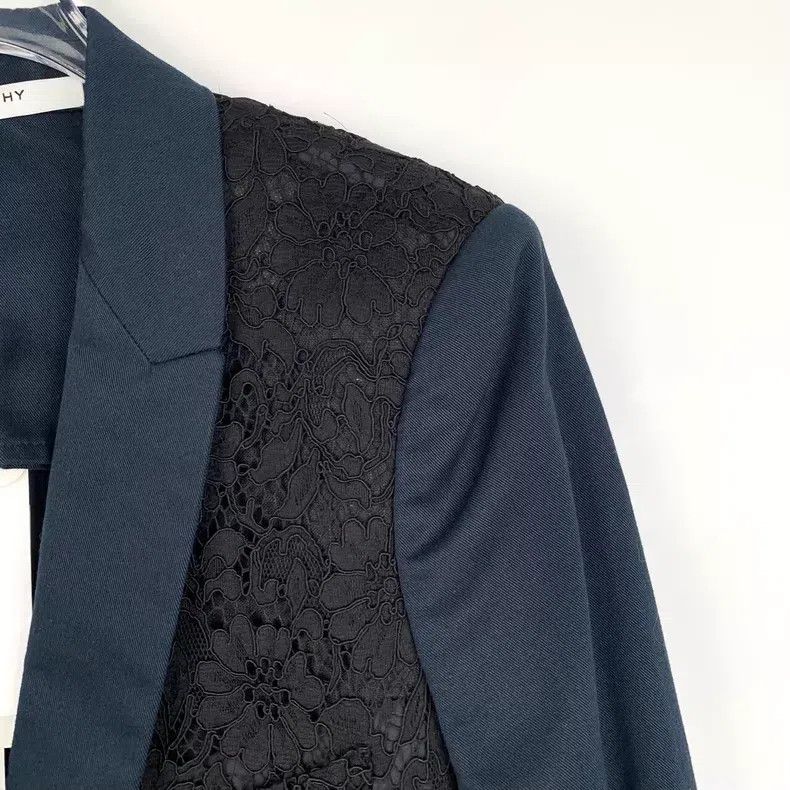 Givenchy Givenchy Lace Floral Cut-Out Color Blocked Lapel Blazer Size XS / US 0-2 / IT 36-38 - 3 Thumbnail