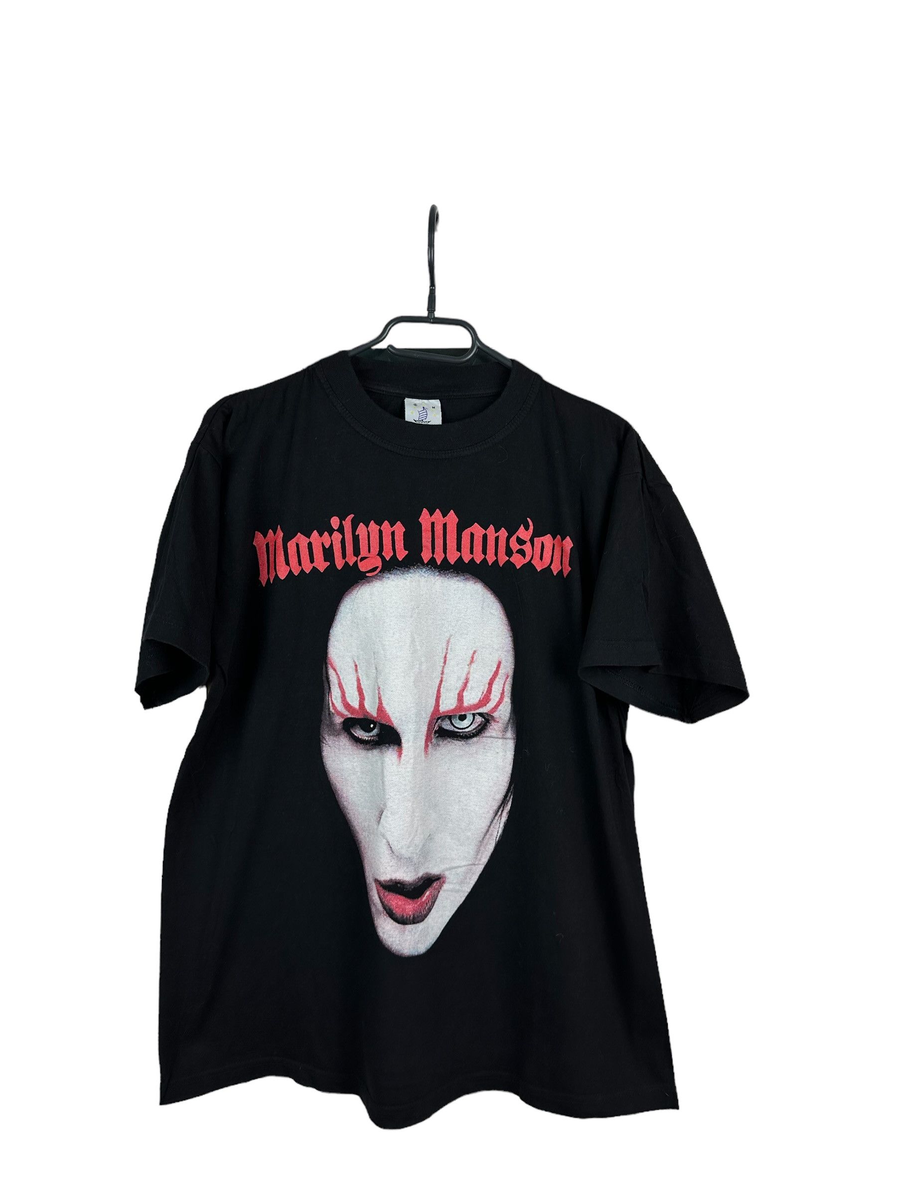 Band Tees Vintage Marilyn Manson Shirt Band Tee Rare Face Y2K Hype Size US M / EU 48-50 / 2 - 1 Thumbnail