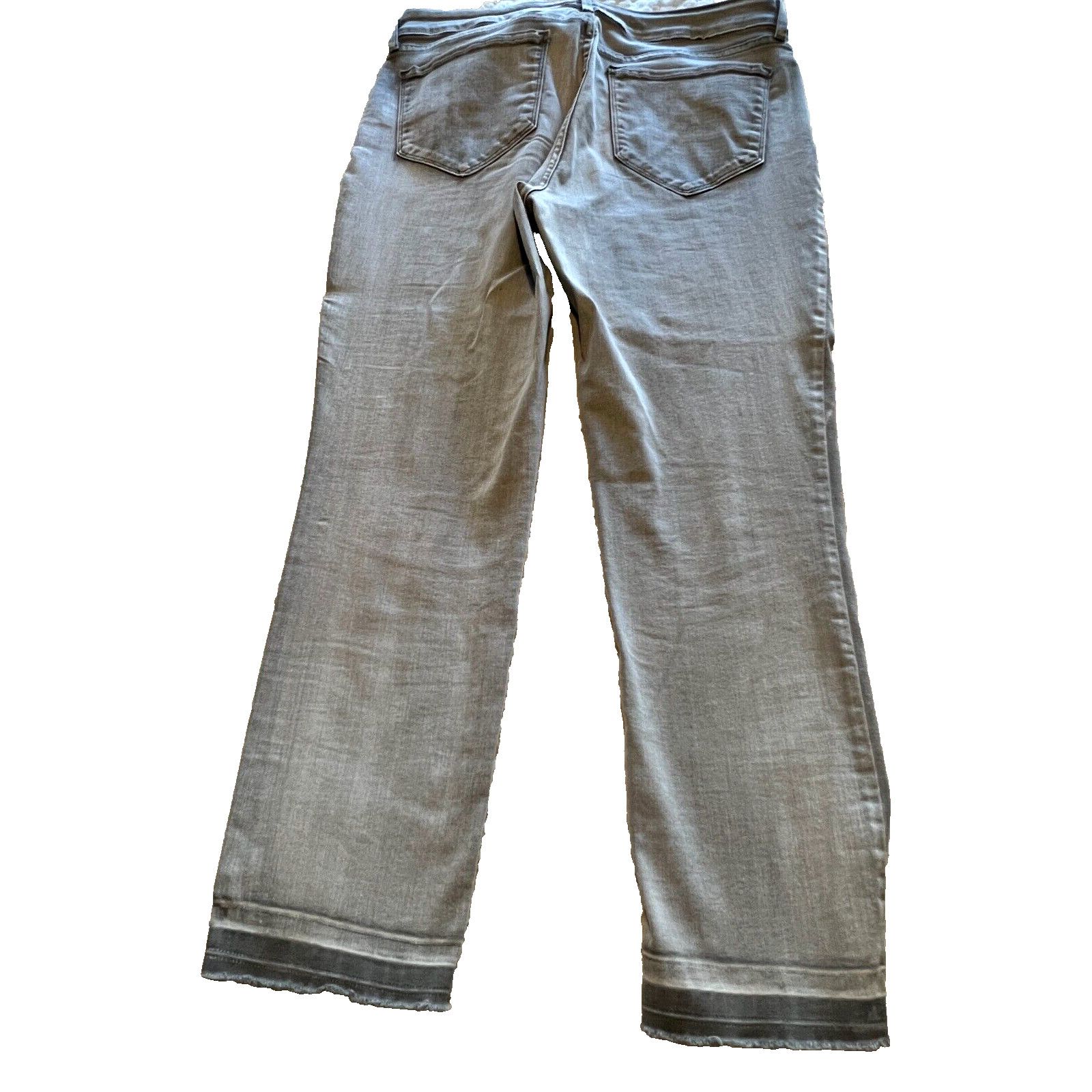 NYDJ NYDJ Jeans Size 14 Gray Alina Ankle Jeans Mid Rise Raw Hem Size 36" / US 14 / IT 50 - 2 Thumbnail