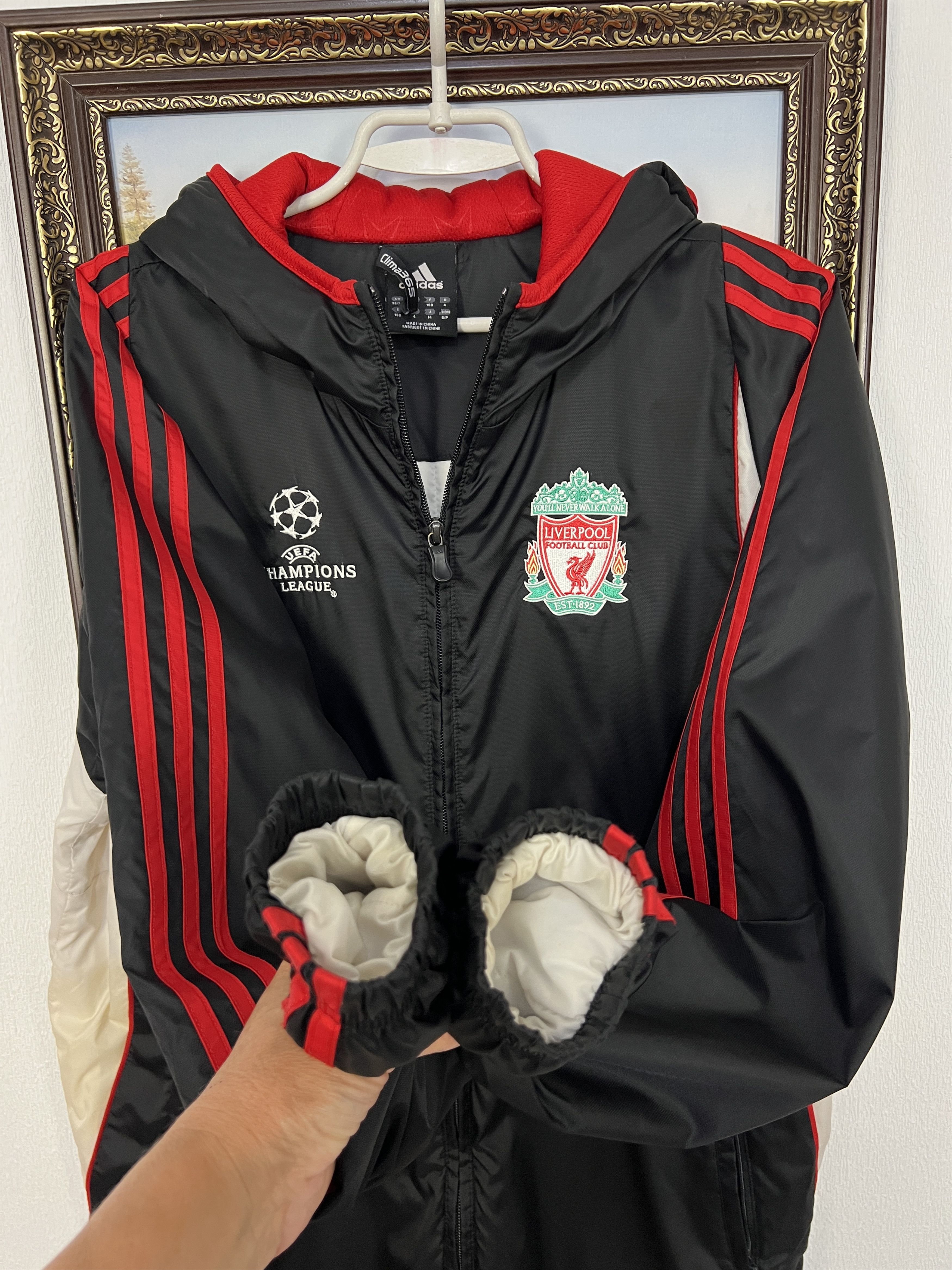 Adidas Vintage Adidas Liverpool Football Jacket Soccer Bomber Black Size US S / EU 44-46 / 1 - 6 Thumbnail