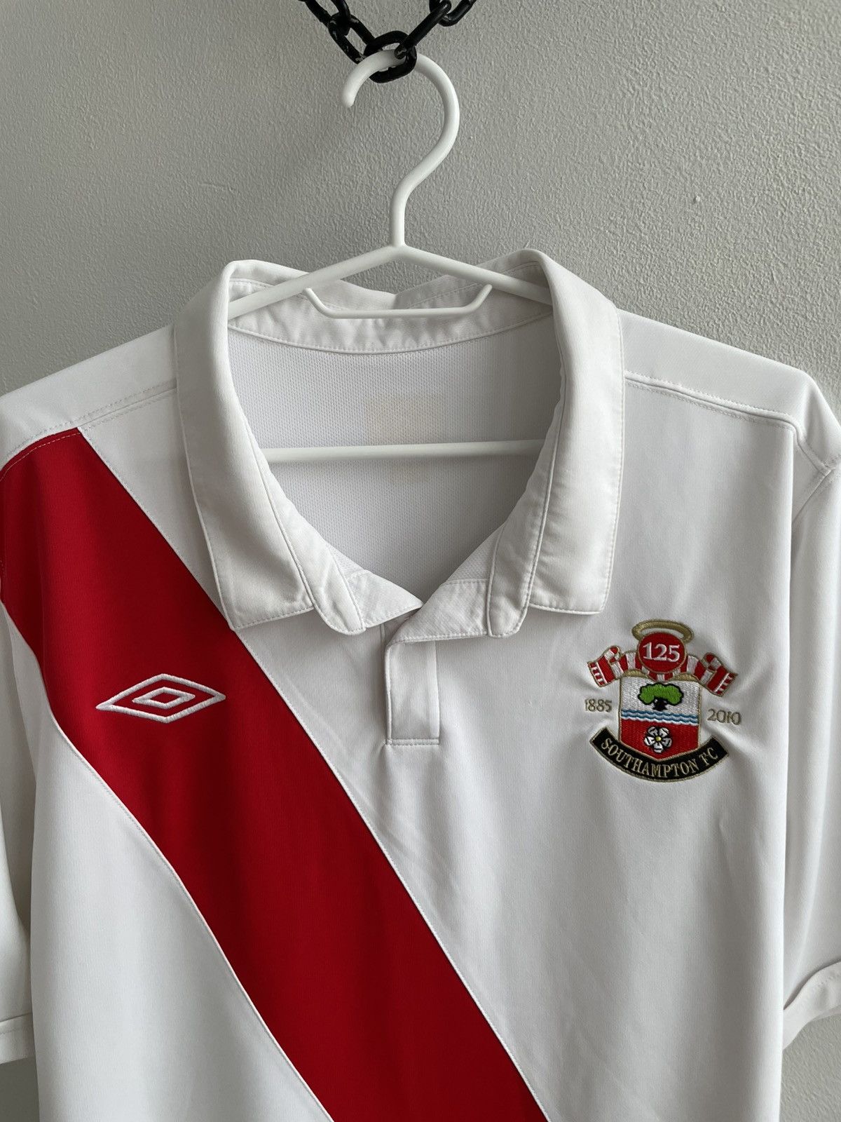 Umbro Southampton 2010 2011 125TH Football Shirt Soccer Jersey Size US XL / EU 56 / 4 - 3 Thumbnail