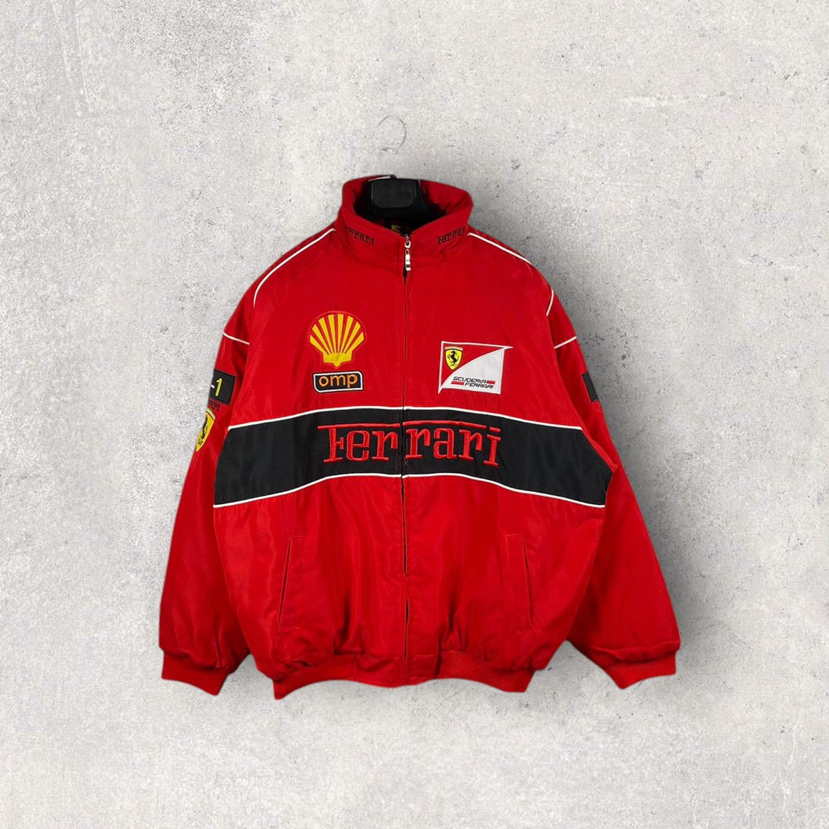 Nascar newest Jacket Ferrari Vintage Racing Jacket 90s Formula 1 Jacket (L)