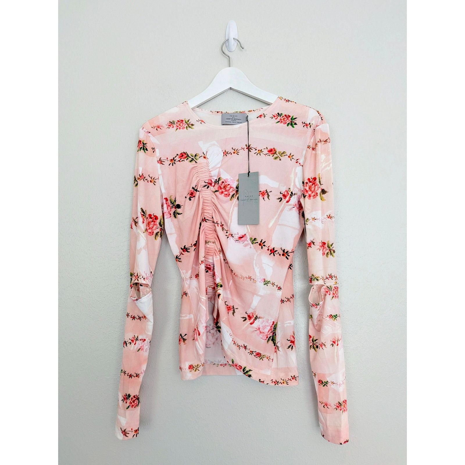Preen by Thornton Bregrazzi NWT Preen by Thornton Bregazzi Misha Top Pink Blouse Size XL Size XL / US 12-14 / IT 48-50 - 2 Thumbnail