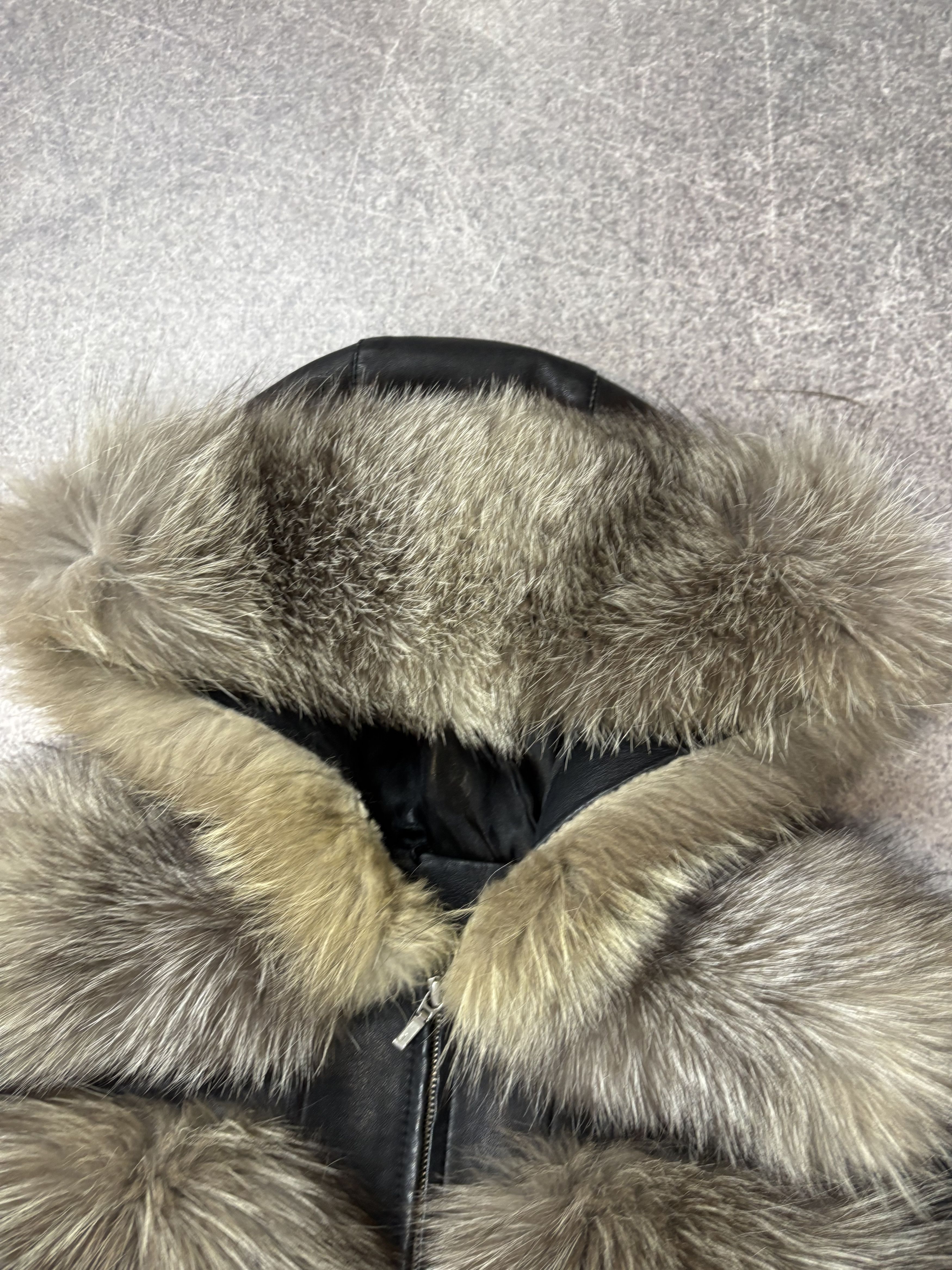 Tornado Mart JAPANESE RICK OWENS TYPE! RARE FUR/LEATHER BOMBER JACKET Size US S / EU 44-46 / 1 - 4 Thumbnail