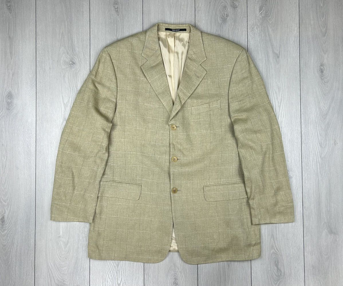 Vintage × Yves Saint Laurent Yves Saint Laurent Vintage Blazer size 52R Size 52R - 1 Thumbnail