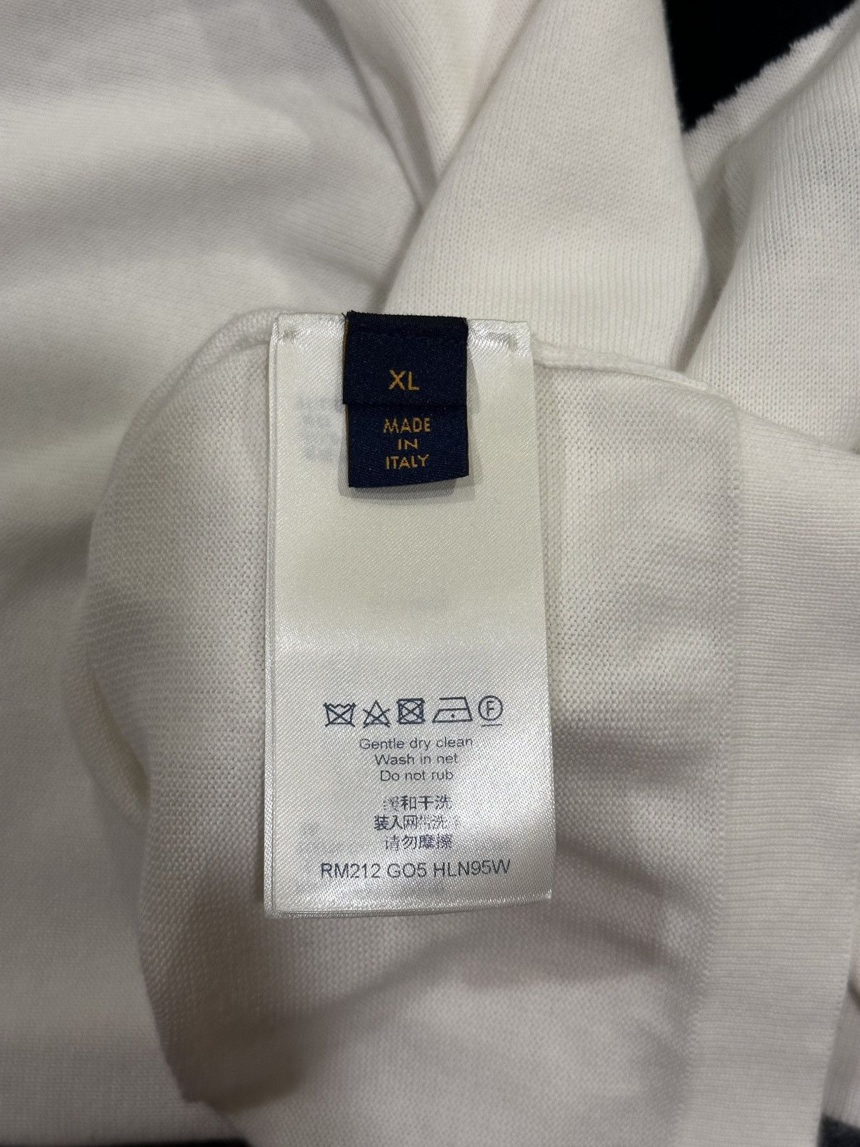 Louis Vuitton Louis Vuitton “End Goal” Intarsia White Sweater Knit T-Shirt Size US XL / EU 56 / 4 - 13 Thumbnail