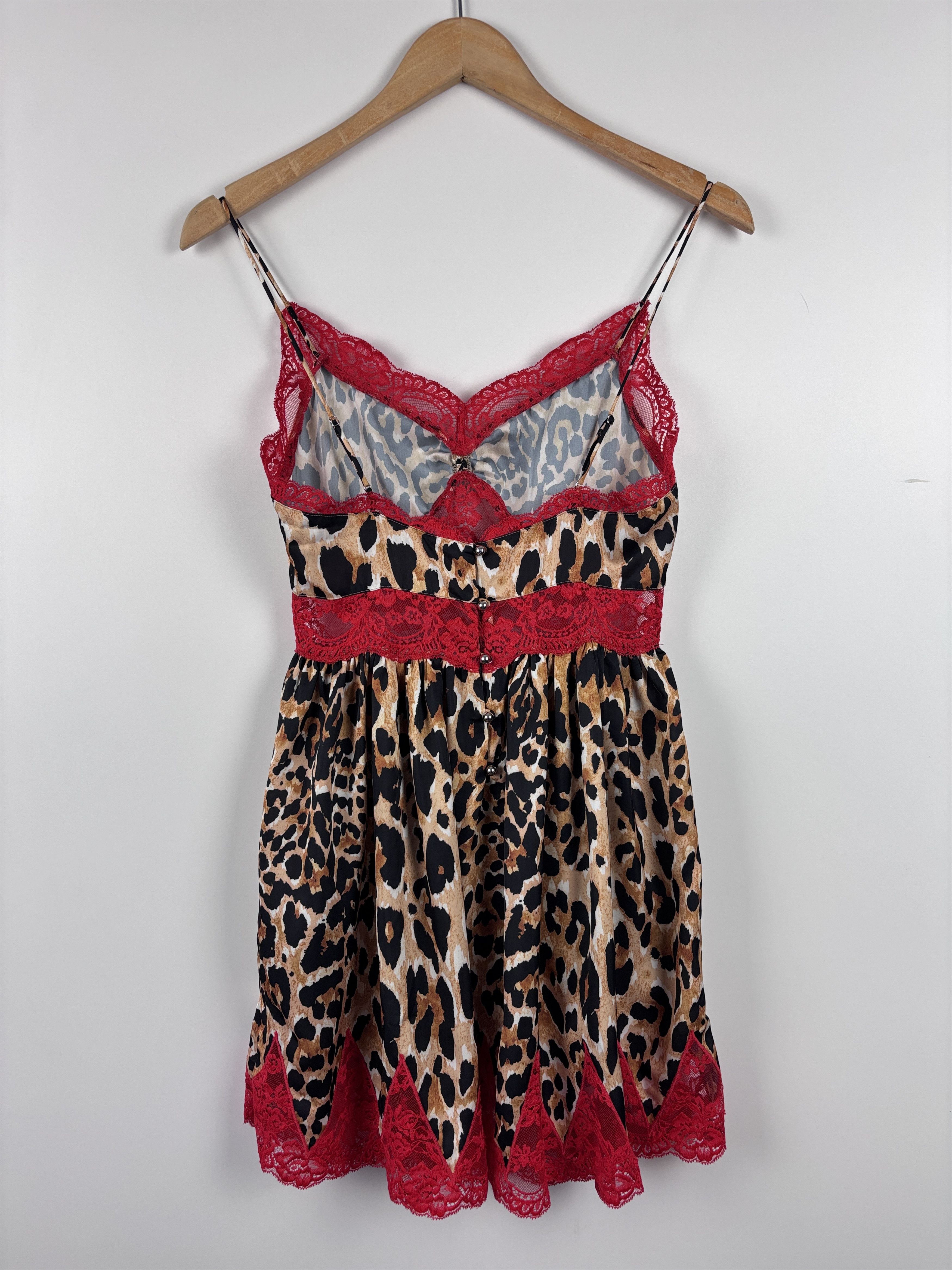 H&M × Paco Rabanne Paco Rabanne x H&M Leopard Mini Lace Dress Multicolor XS Size XS / US 0-2 / IT 36-38 - 6 Thumbnail