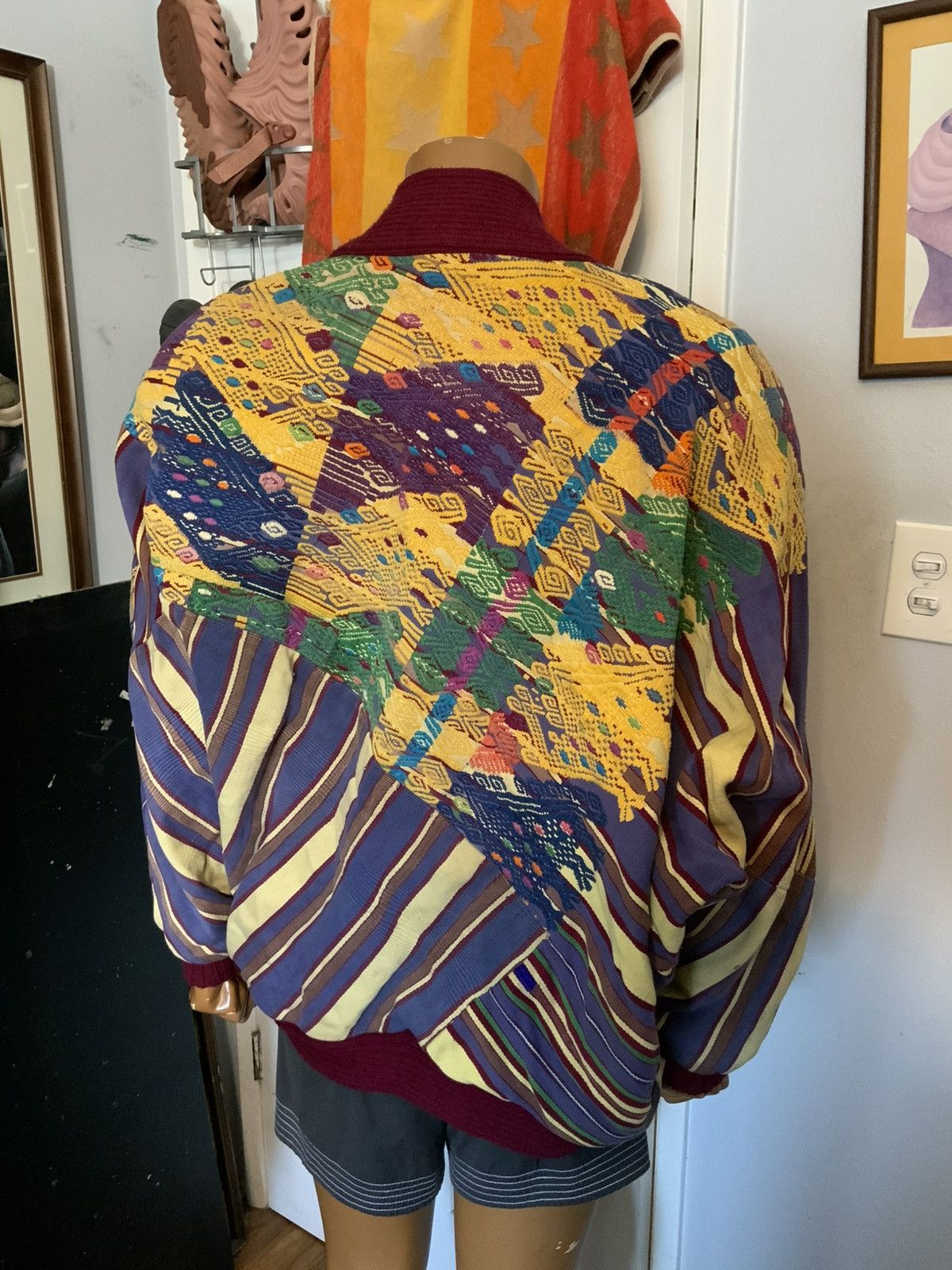 Vintage Vintage Embroidered Handmade Patchwork Quilted Hanten Jacket Size US XL / EU 56 / 4 - 13 Thumbnail