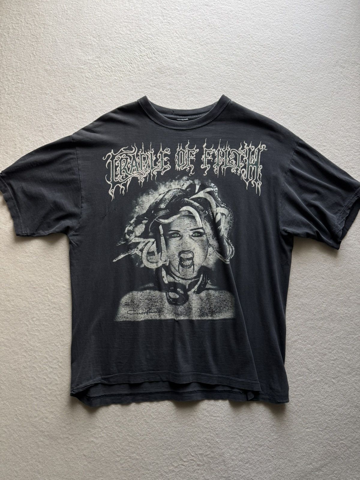 Vintage *RARE* 1995 OG Vintage Sedusa Cradle of Filth Band Tee Size US XL / EU 56 / 4 - 1 Thumbnail