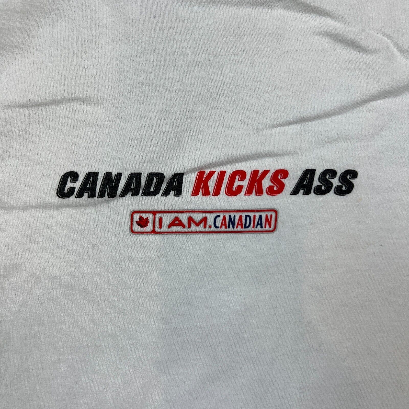 Vintage Vintage Gildan Molson Canada Kicks I Am Canadian 90s Tee Size US XL / EU 56 / 4 - 3 Thumbnail