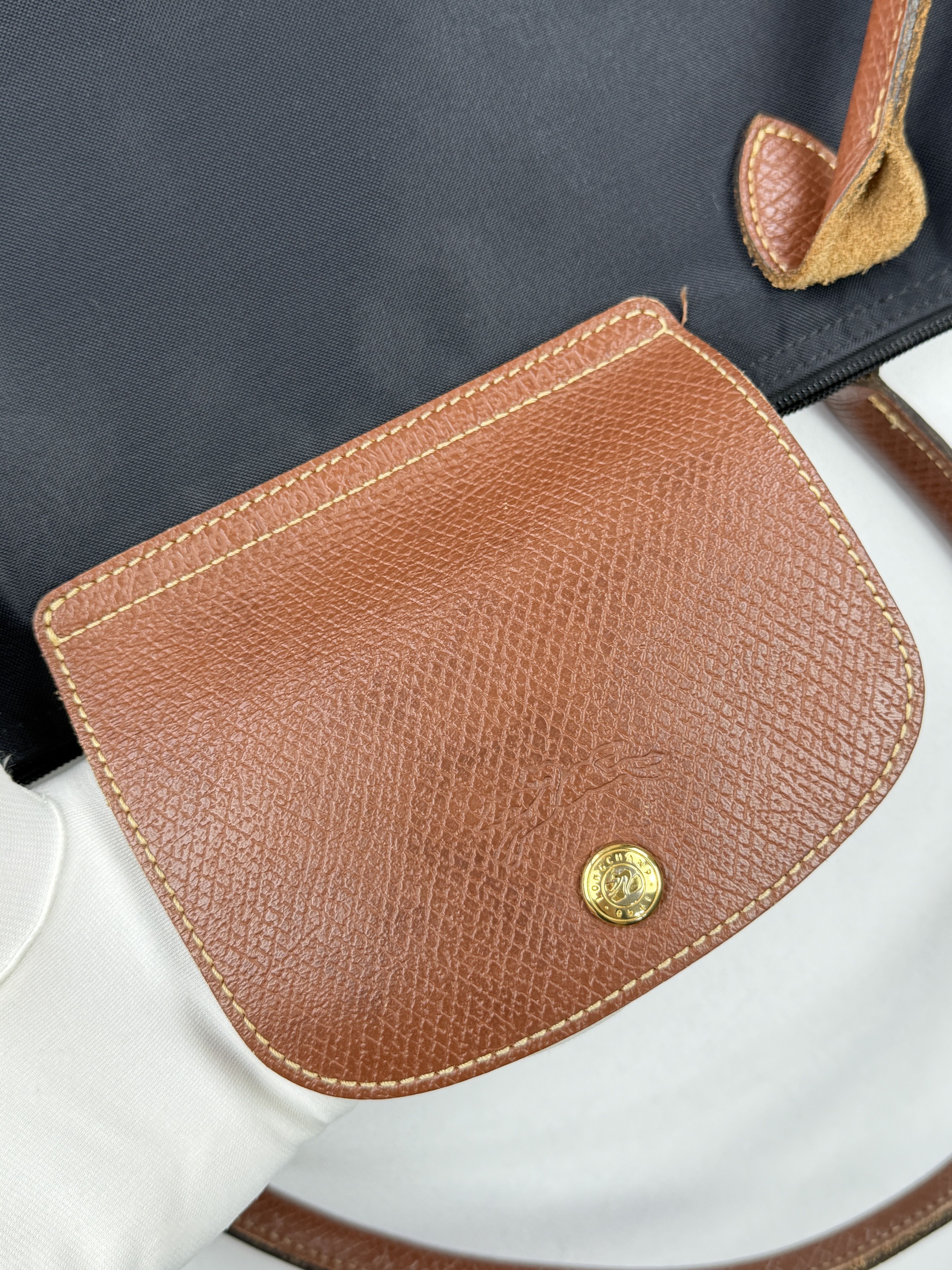 Longchamp Longchamp Le Pliage Black Nylon Top Handle Bag Size L Size ONE SIZE - 11 Thumbnail
