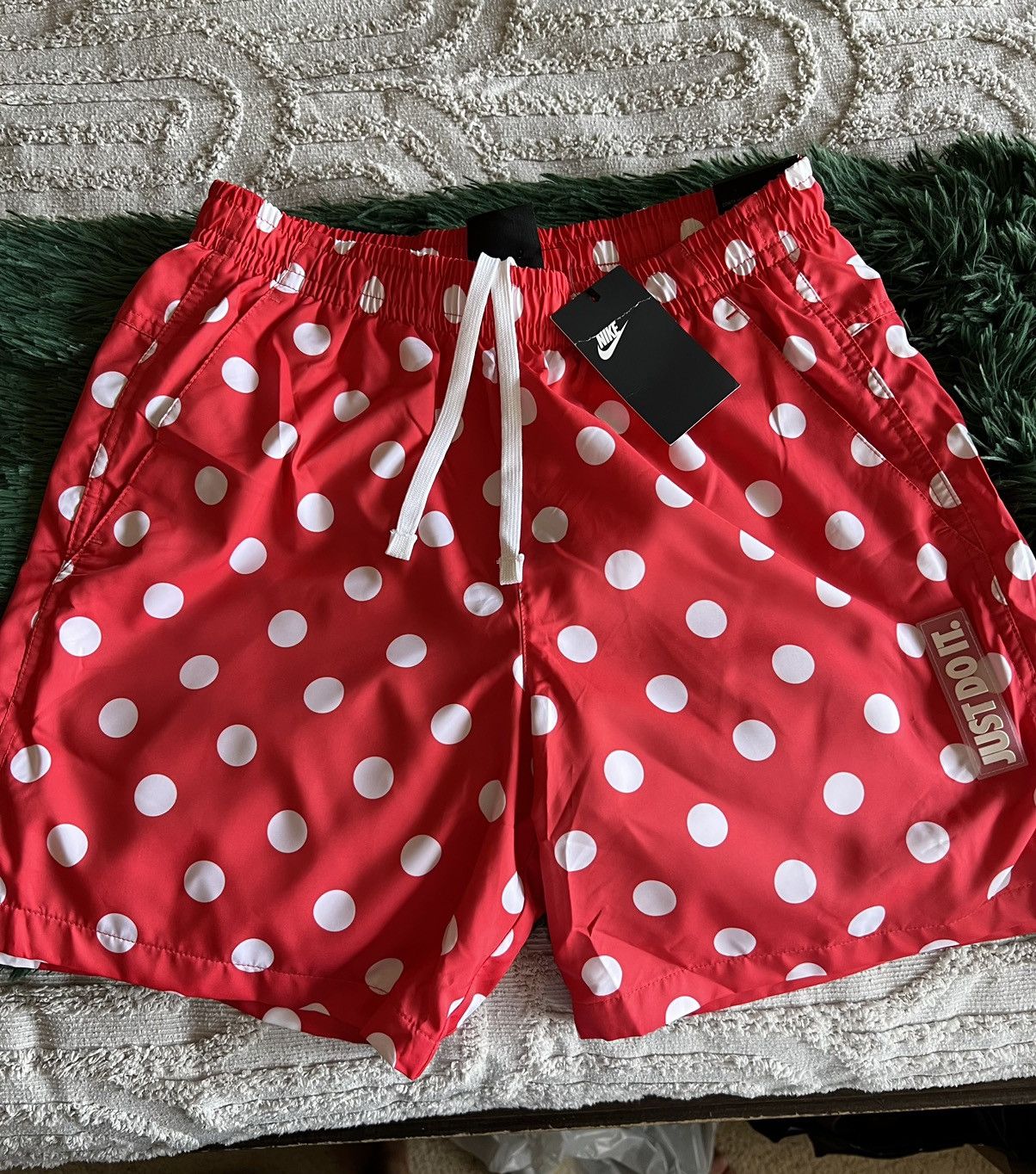 Nike Nike Red Polka Dot Woven Shorts | Grailed