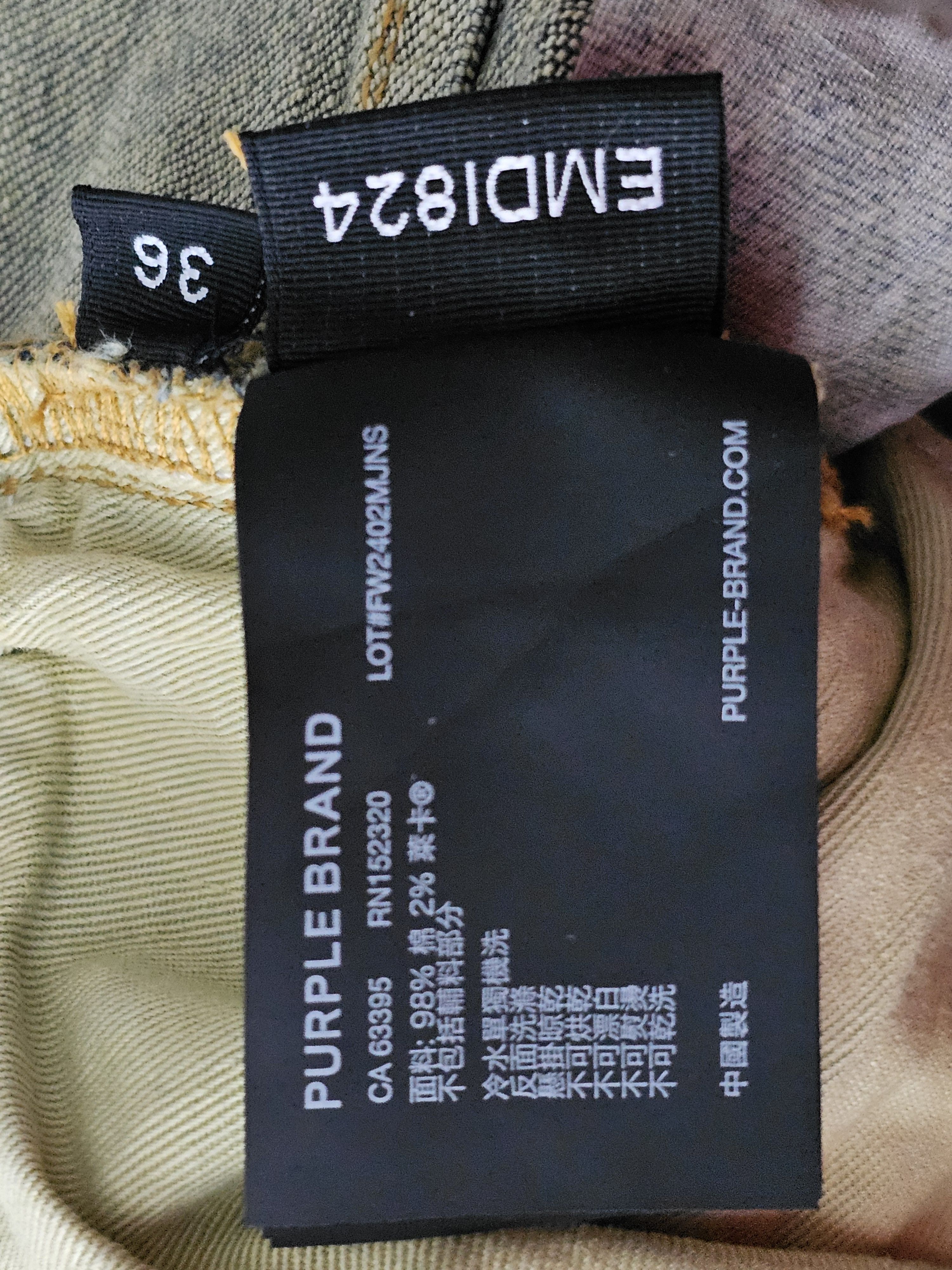 Purple Brand Purple special edition monogram jeans Size US 36 / EU 52 - 20 Thumbnail