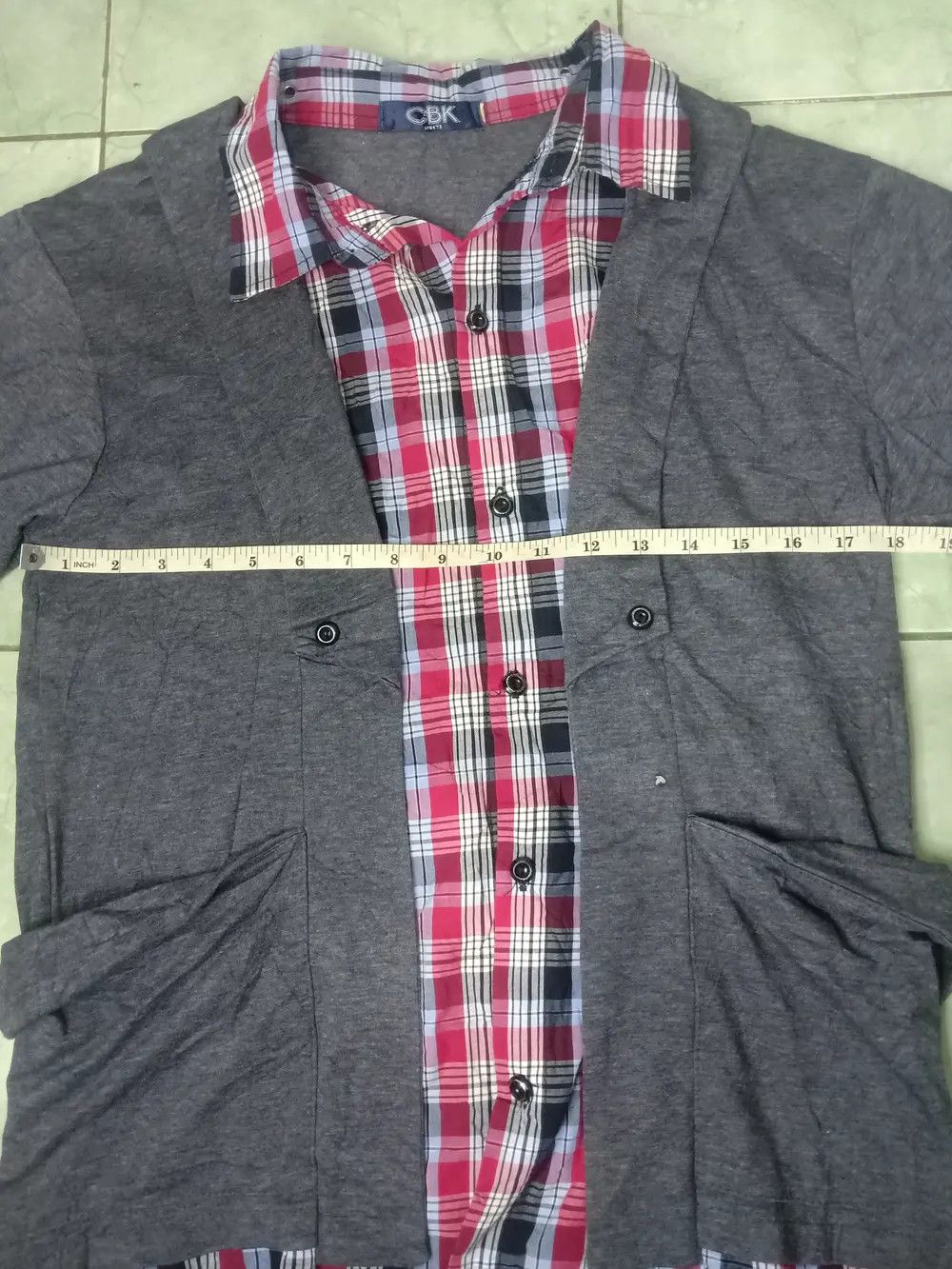 Beauty Beast CBK Japanese Archieve Plaid Shirt Double Layer Cardigan Size L / US 10 / IT 46 - 8 Thumbnail