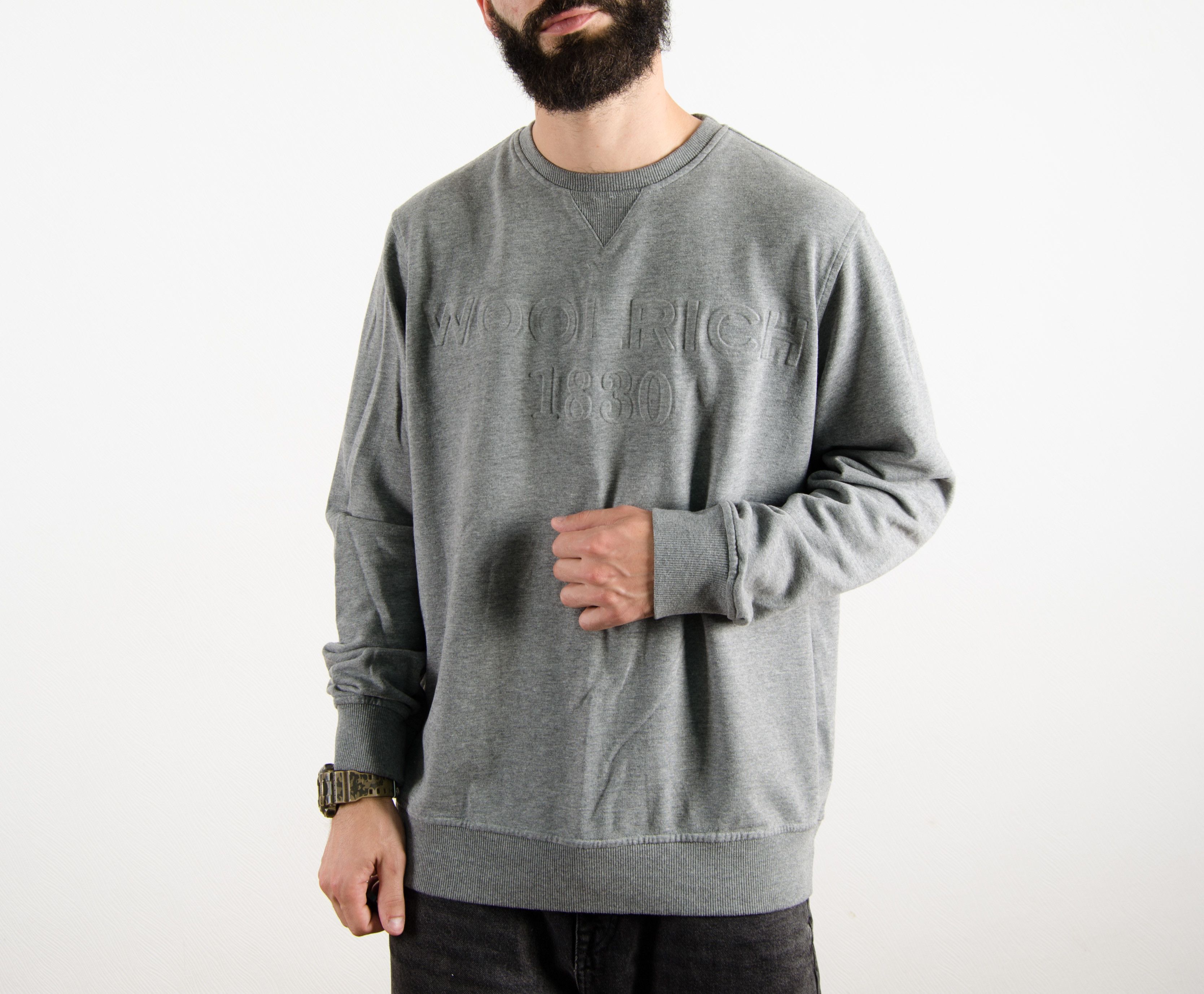 Woolrich Woolen Mills Woolrich Big Logo Cotton Sweatshirt Size US XXL / EU 58 / 5 - 2 Thumbnail