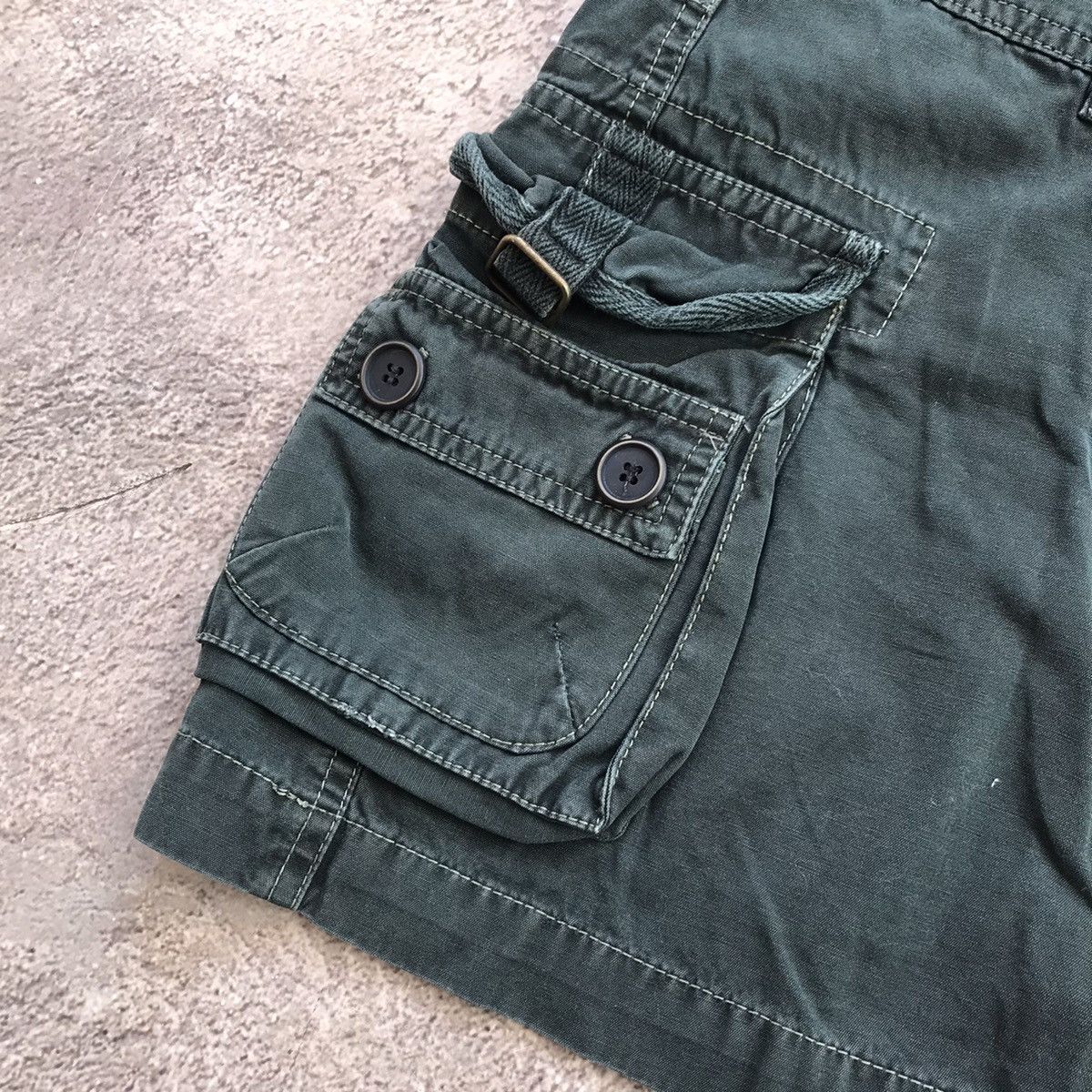 Vintage Y2K Vintage Faded Black Cargo Mini Skirt Streetwear Boxy 28 Size 28" / US 6 / IT 42 - 2 Thumbnail