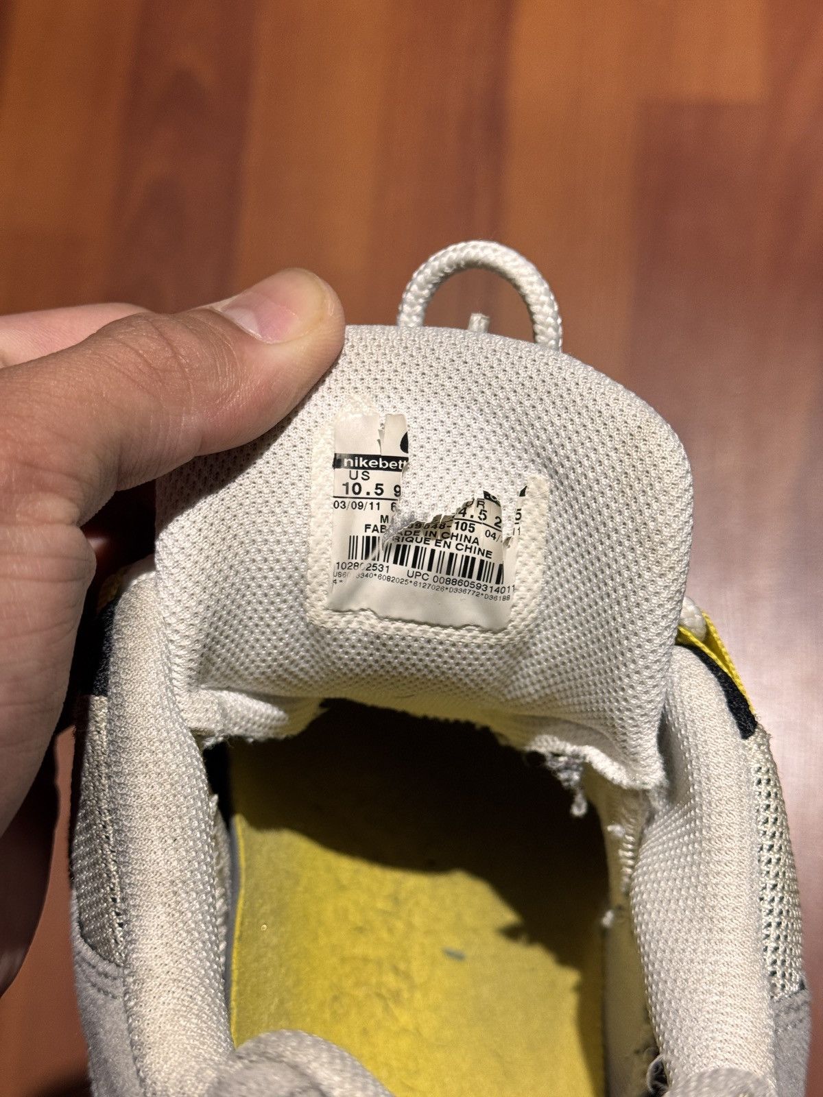 Nike 2014 Nike Air Max 95 Tour Yellow Grey Size US 10.5 / EU 43-44 - 5 Thumbnail