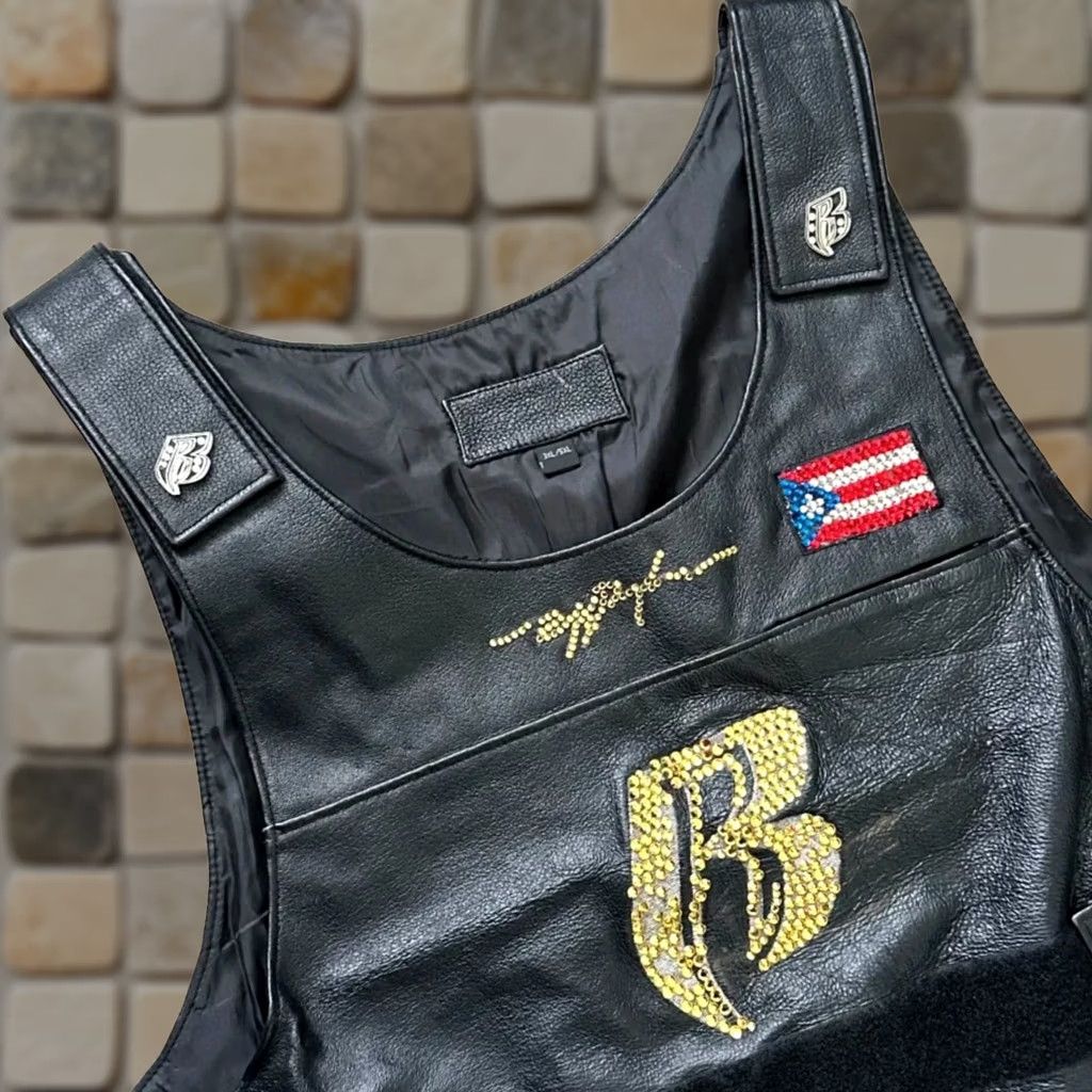Vintage VINTAGE Ruff Ryders Leather Motorcycle Biker Vest 3XL Mens Black DMX Big Pun Fat Joe Regular 3XL Vest Size US XXL / EU 58 / 5 - 1 Thumbnail