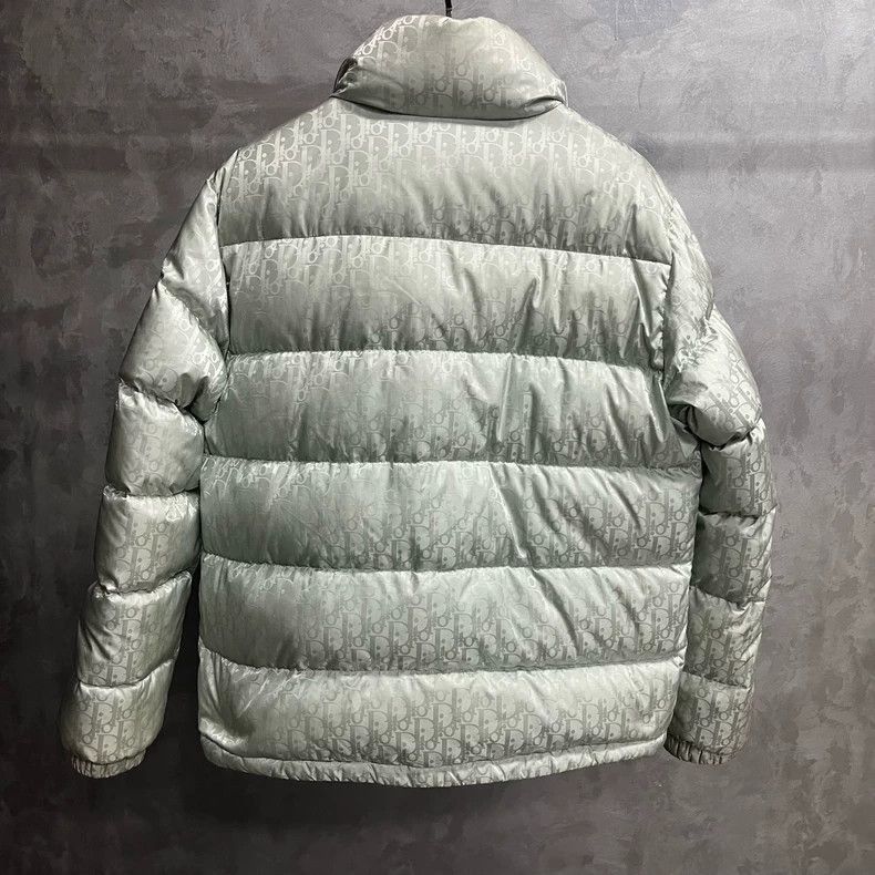 Dior Dior Gray Long Sleeve Logo Puffer Jacket-2507 Size US XXL / EU 58 / 5 - 5 Thumbnail