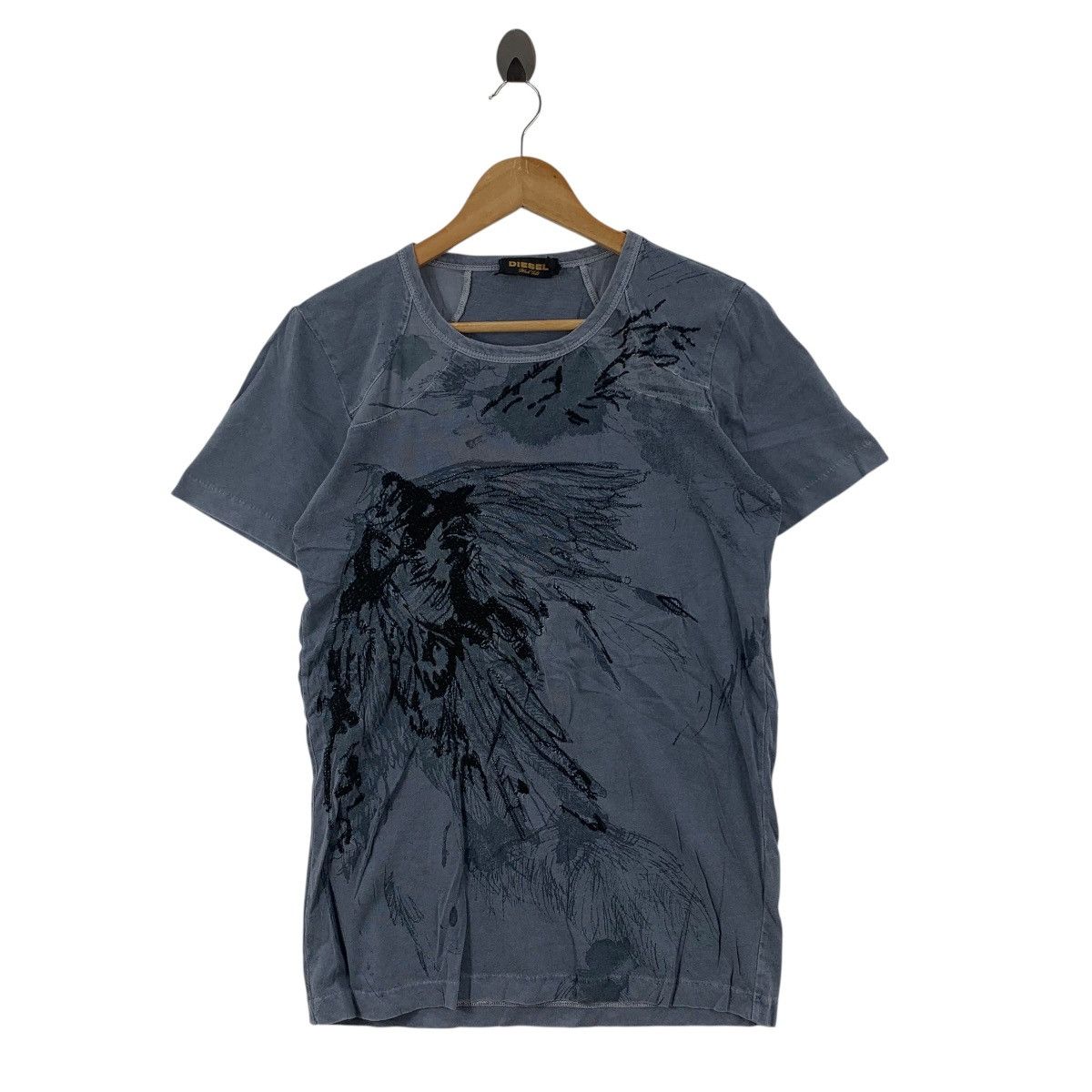 Diesel DIESEL BLACK GOLD Embroidered Design Short Sleeve Tshirt Size US S / EU 44-46 / 1 - 1 Thumbnail