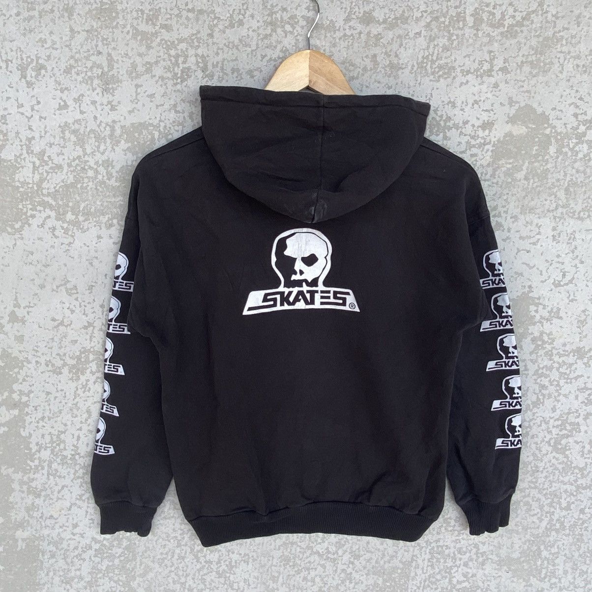 Other Vintage Skater Alien Full Zip Hoodie Big Printed Black SizeS Size US S / EU 44-46 / 1 - 6 Thumbnail