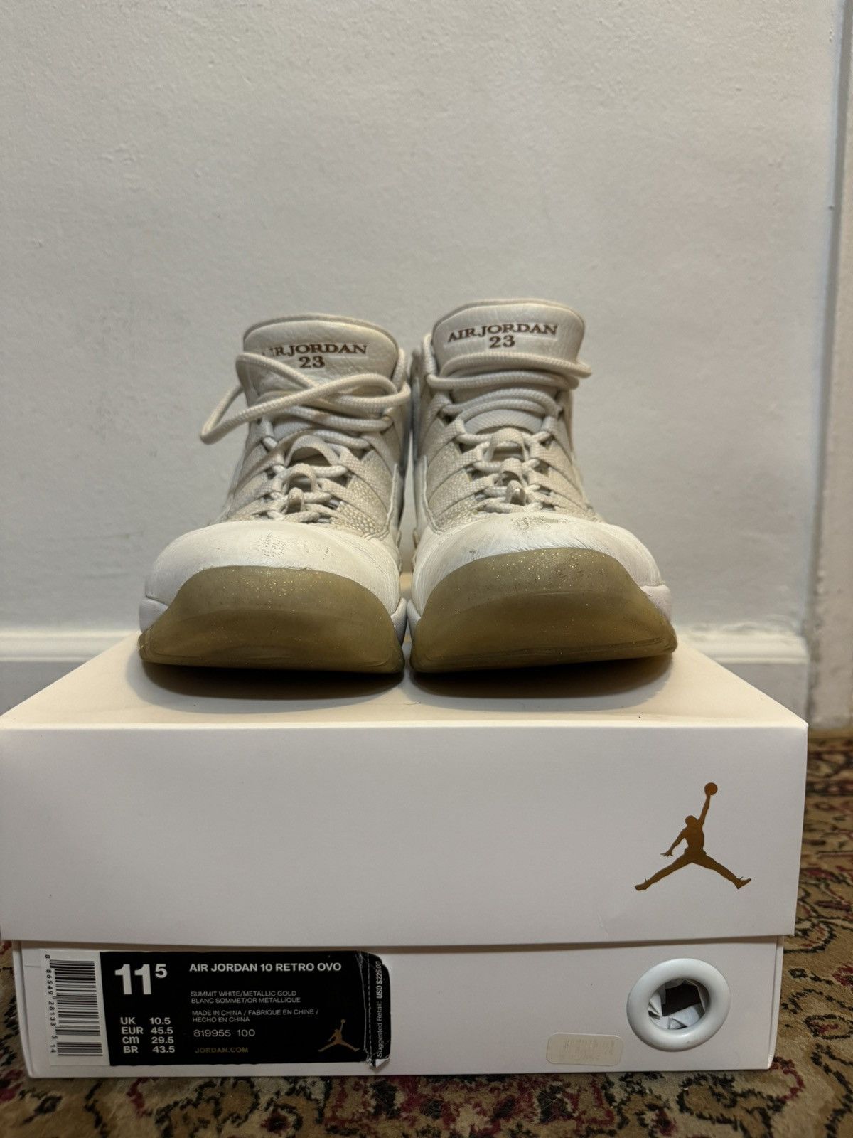 Jordan Brand Air Jordan 10 Retro OVO Size US 11.5 / EU 44-45 - 1 Thumbnail