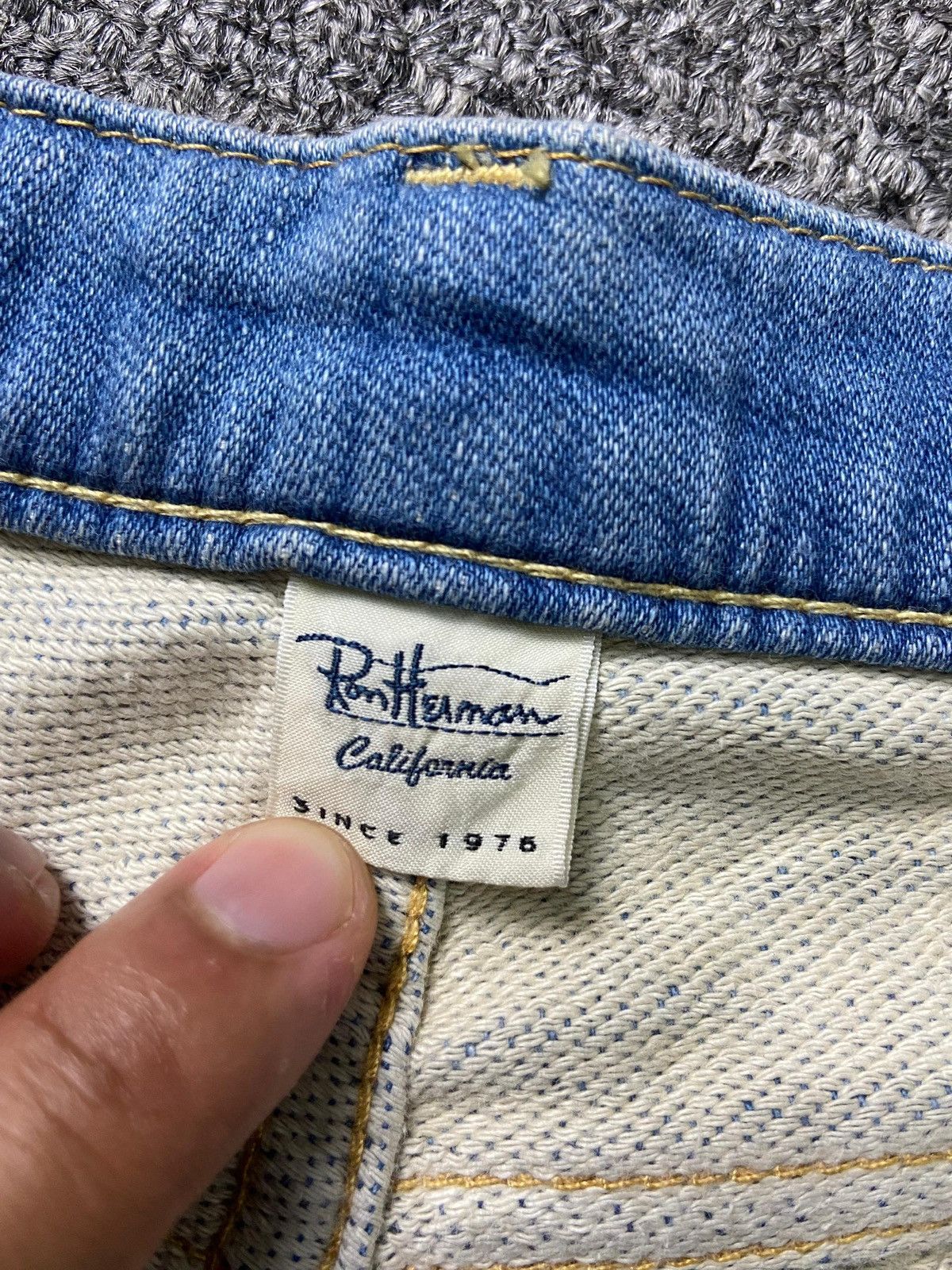 Japanese Brand × Ron Herman × Vintage Ron Herman California 1975 Distressed Denim Jeans (131) Size US 33 - 4 Thumbnail